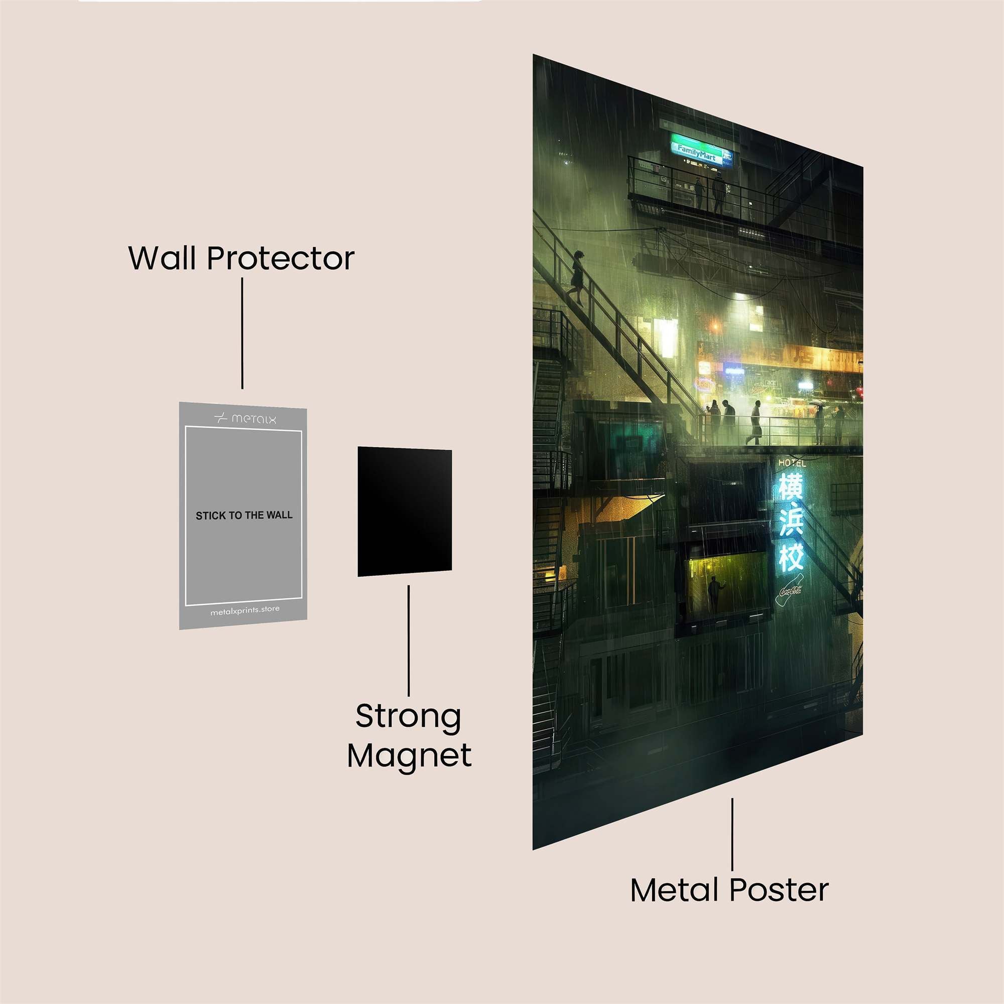 Neon Mystique Safe Wall Magnetic / M