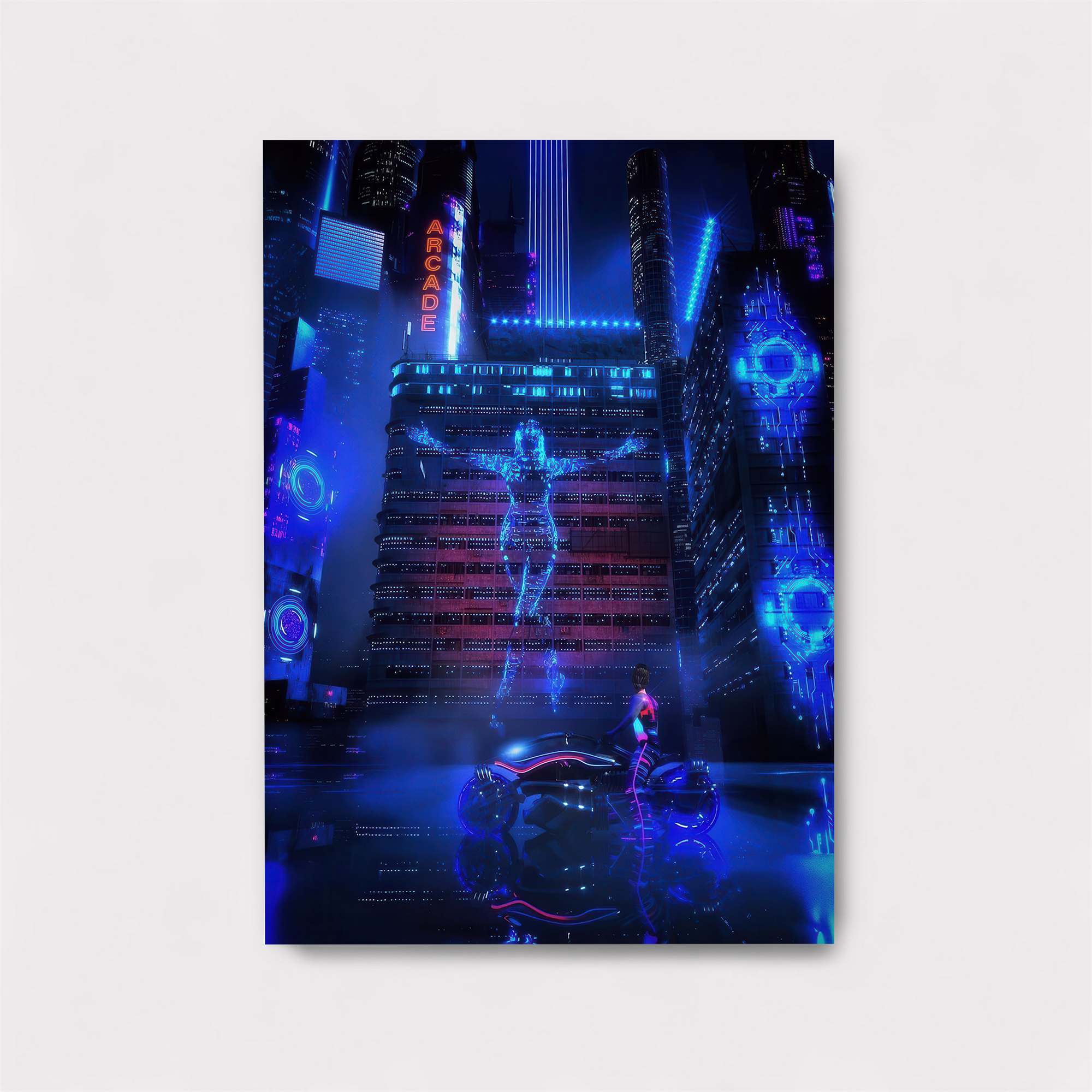 Neon Dreamscape Safe Wall Magnetic / M