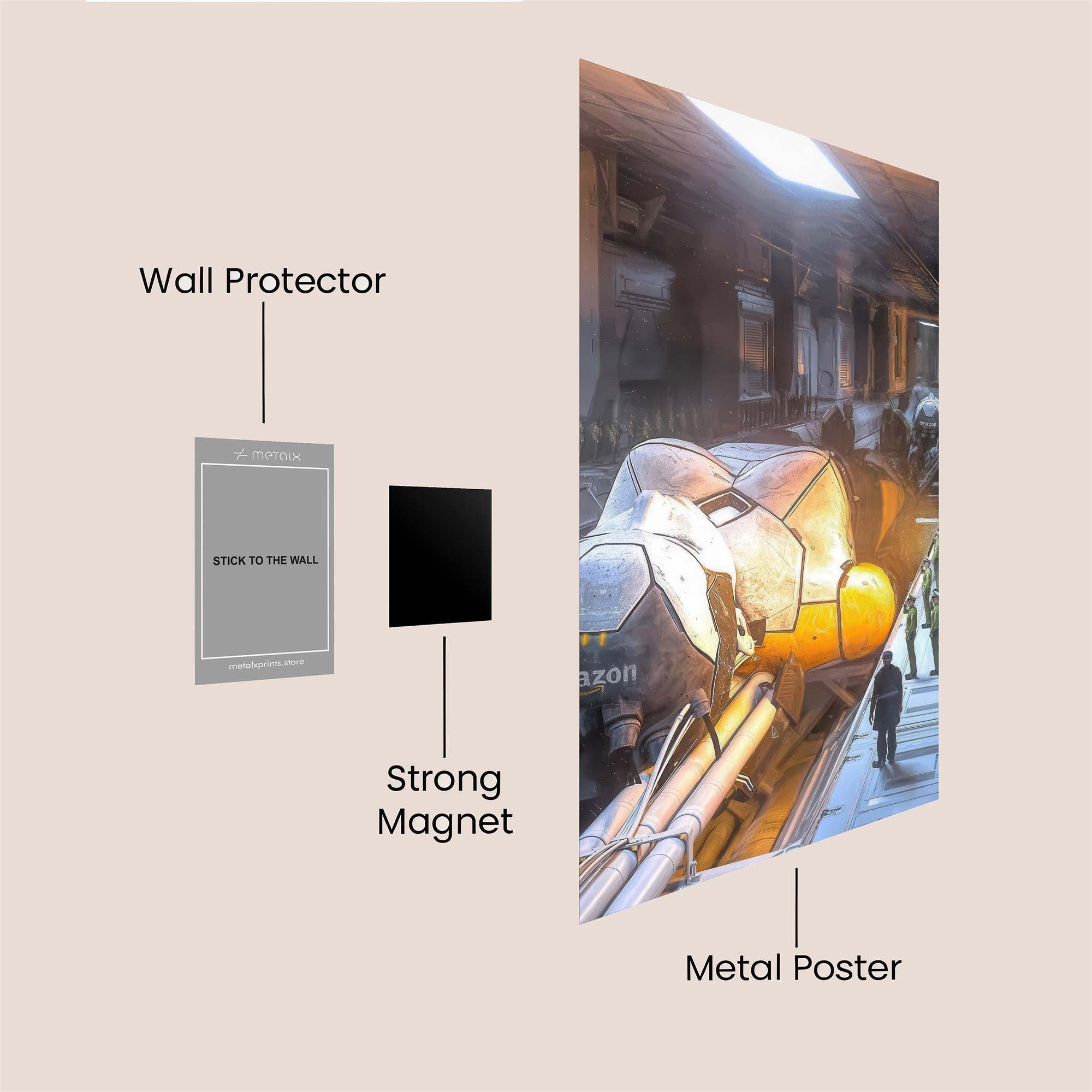 Amazon Futurism Safe Wall Magnetic / M