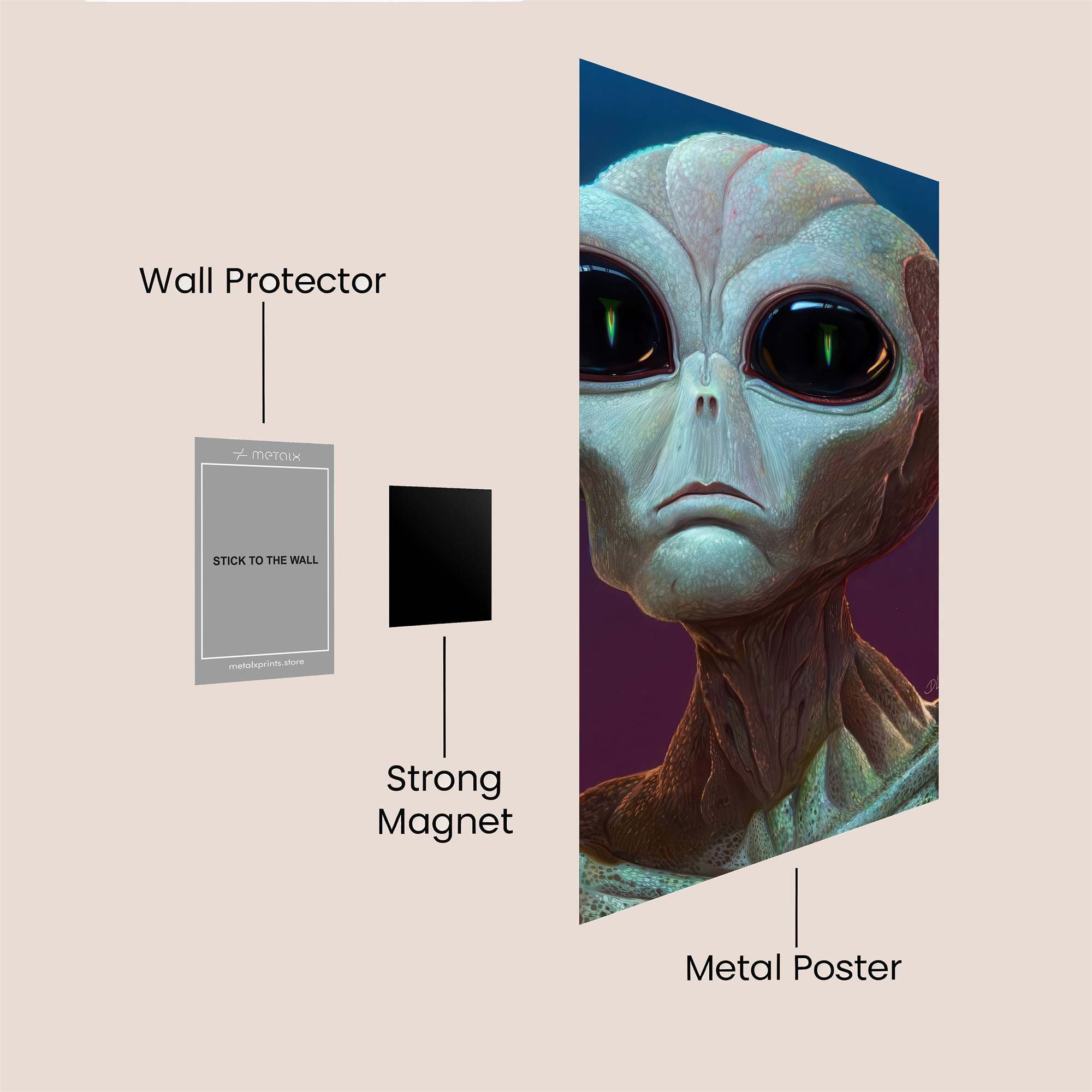 Alien Serenity Safe Wall Magnetic / M