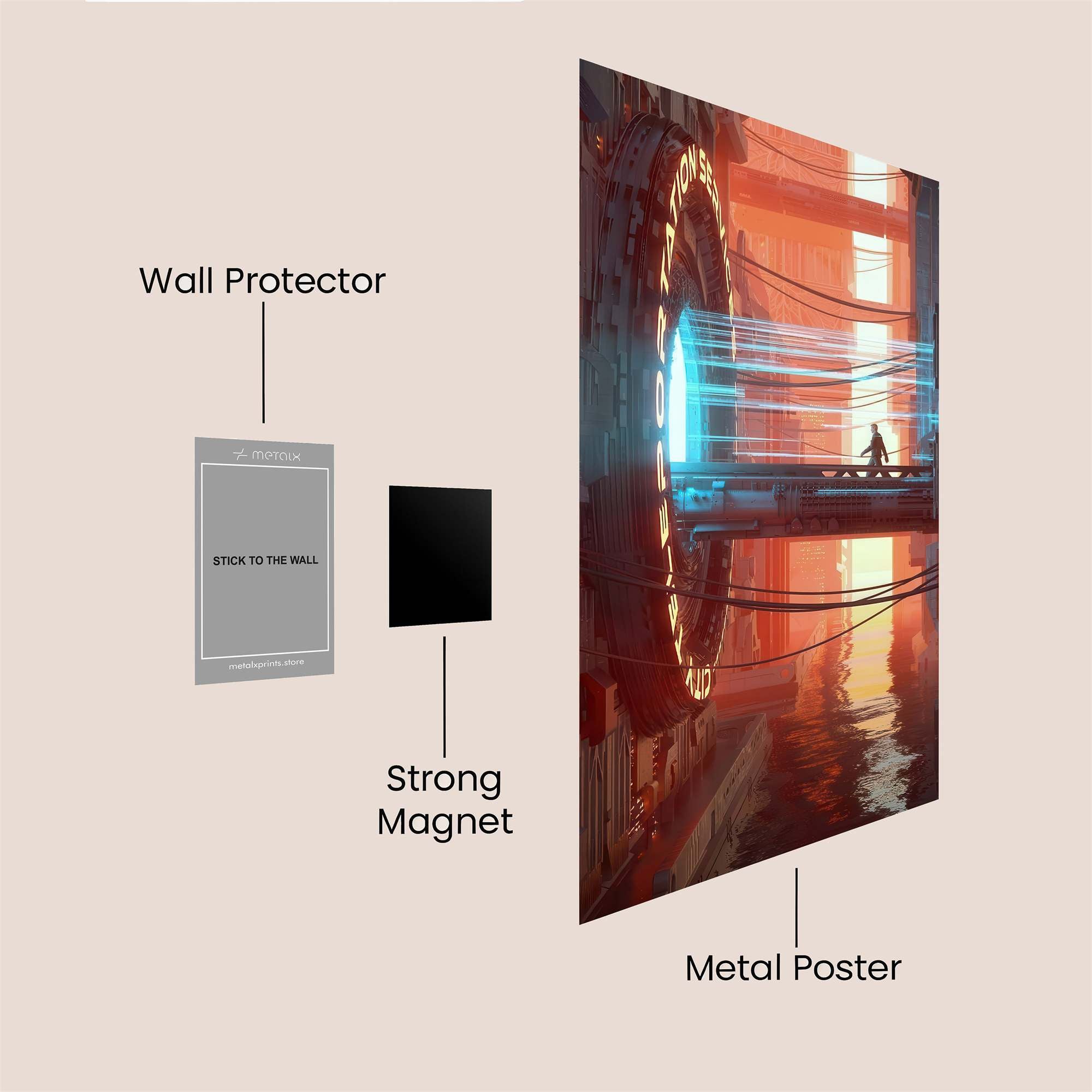 Portal Passage Safe Wall Magnetic / M