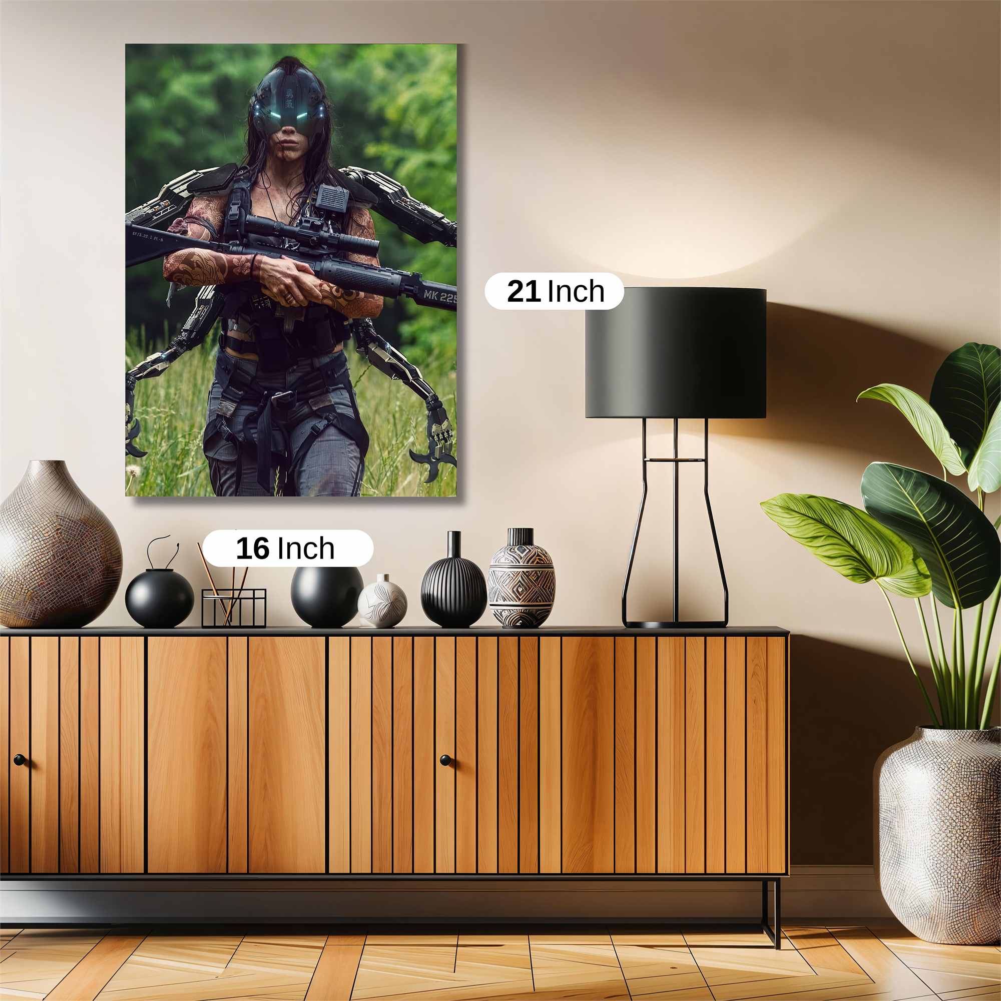 Cyber Warrior Safe Wall Magnetic / M