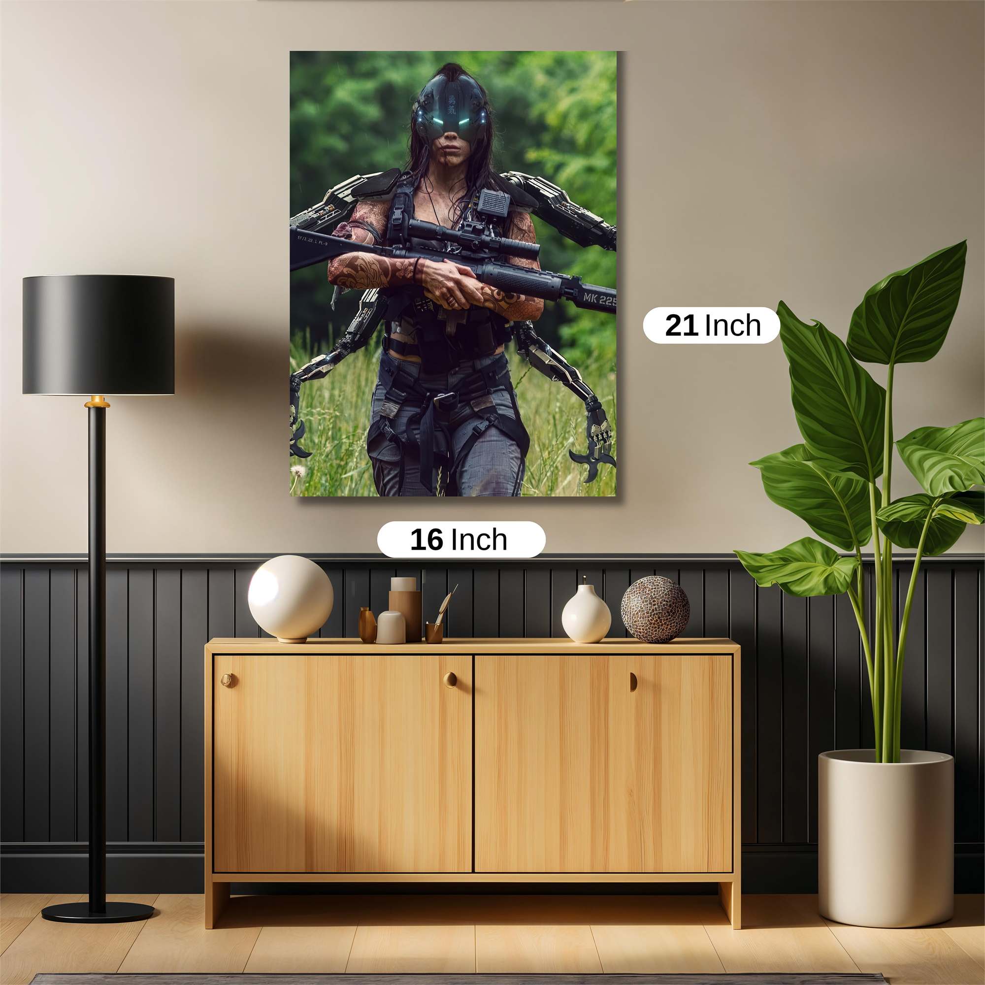 Cyber Warrior Safe Wall Magnetic / M