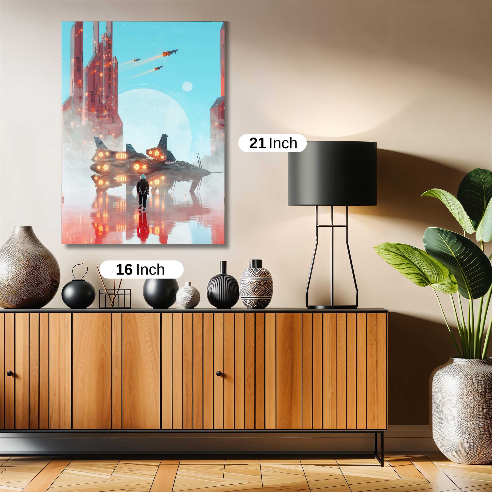 Futuristic Departure Safe Wall Magnetic / M