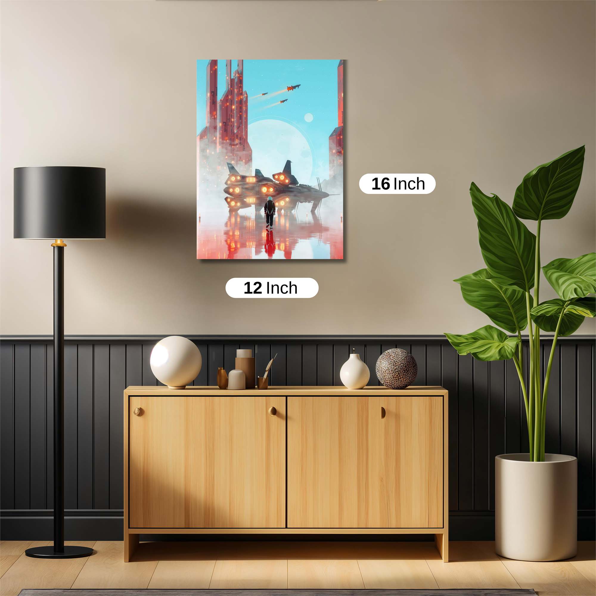 Futuristic Departure Safe Wall Magnetic / M