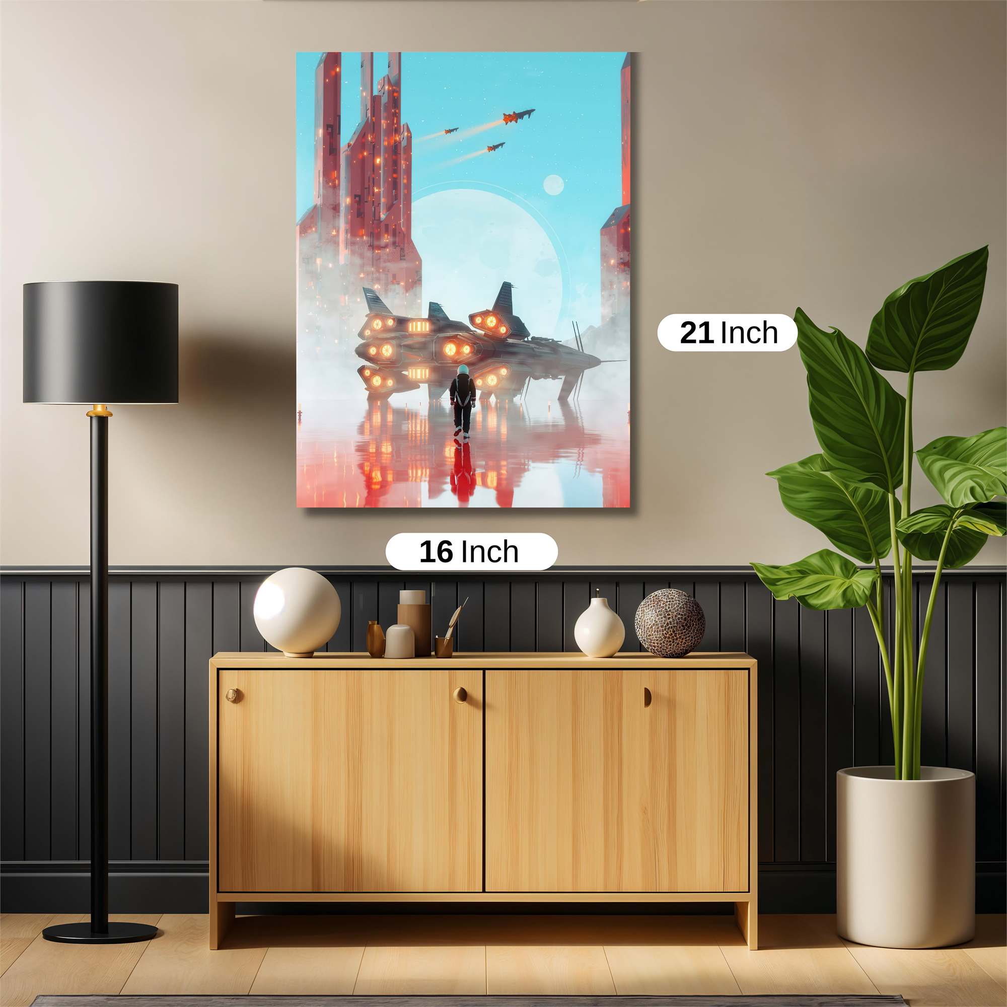 Futuristic Departure Safe Wall Magnetic / M