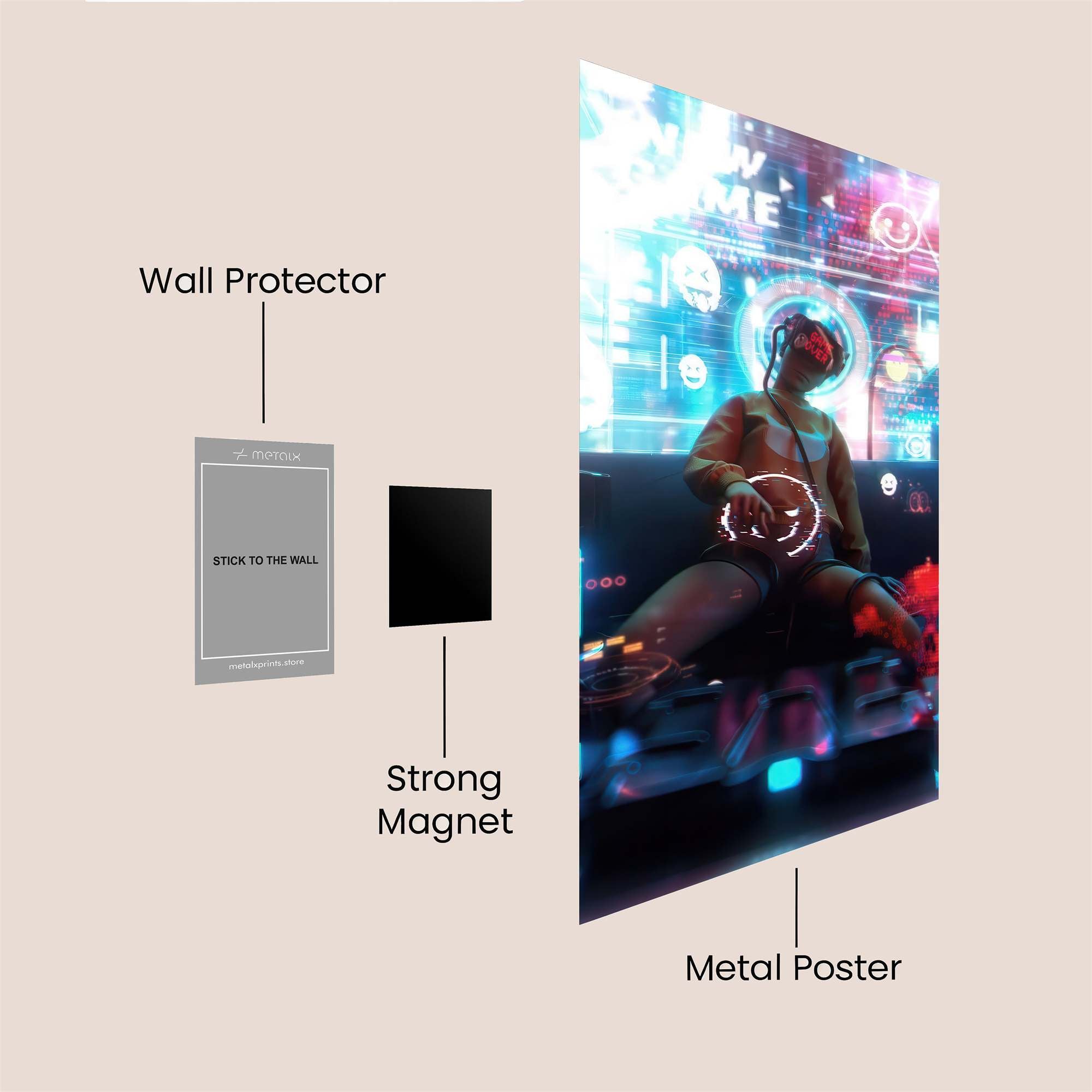 Virtual Reverie Safe Wall Magnetic / M