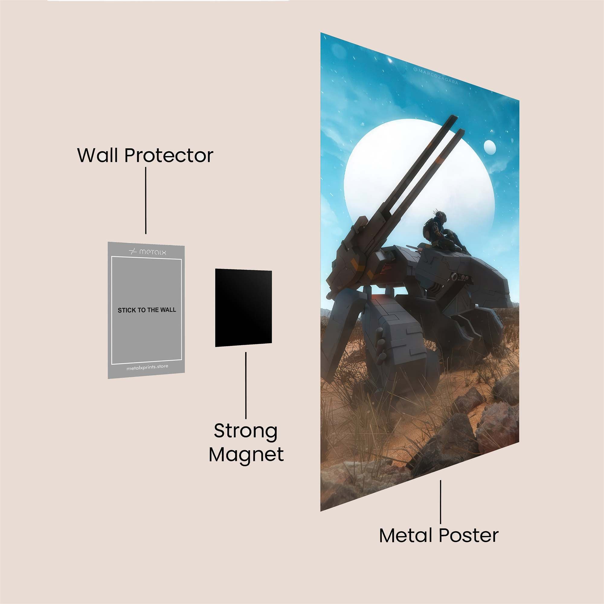 Lunar Vanguard Safe Wall Magnetic / M