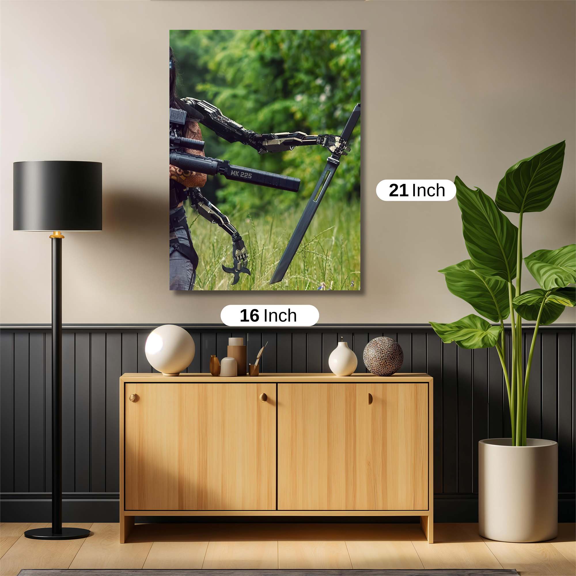 Cyborg Vigilance Safe Wall Magnetic / M