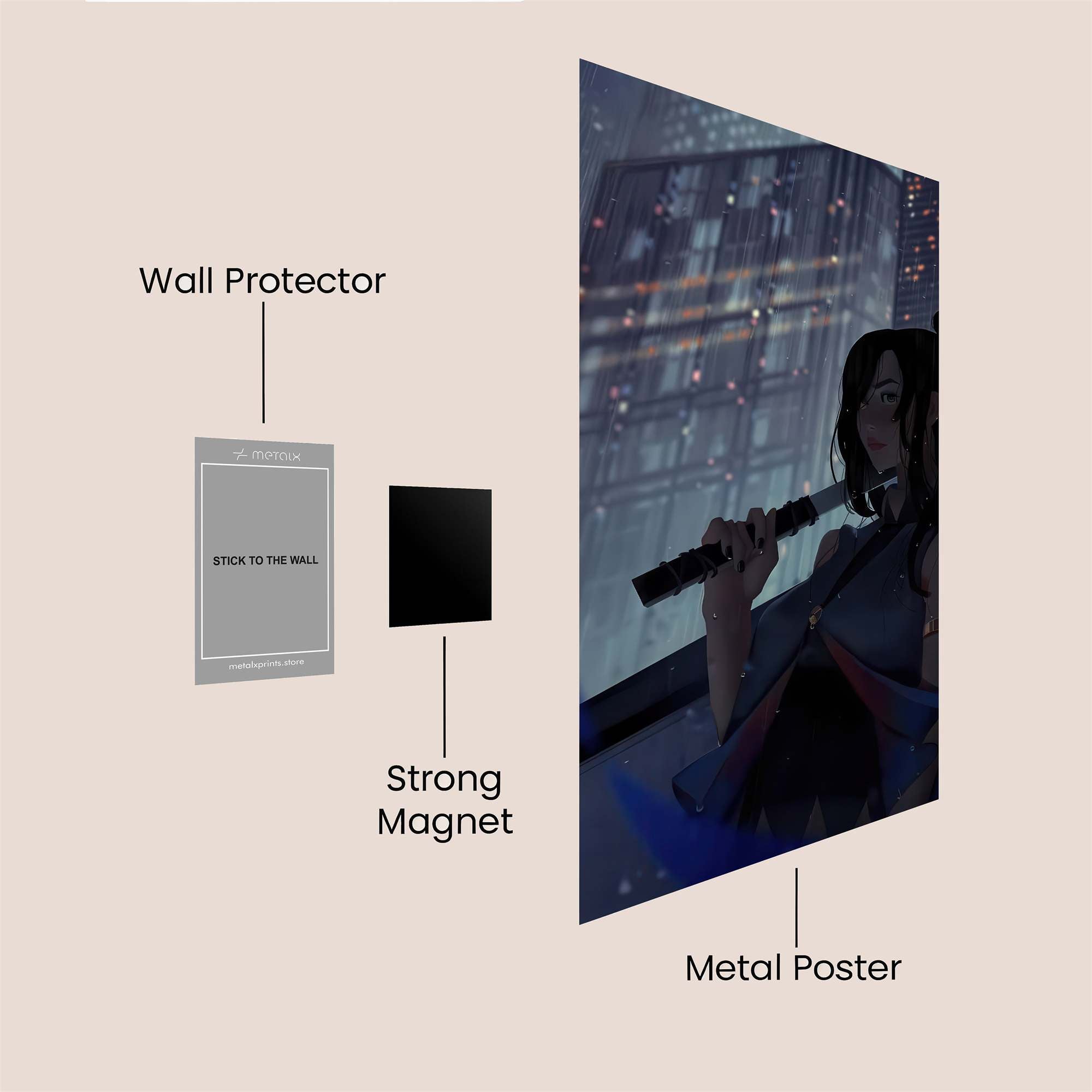 Nocturnal Vigil Safe Wall Magnetic / M