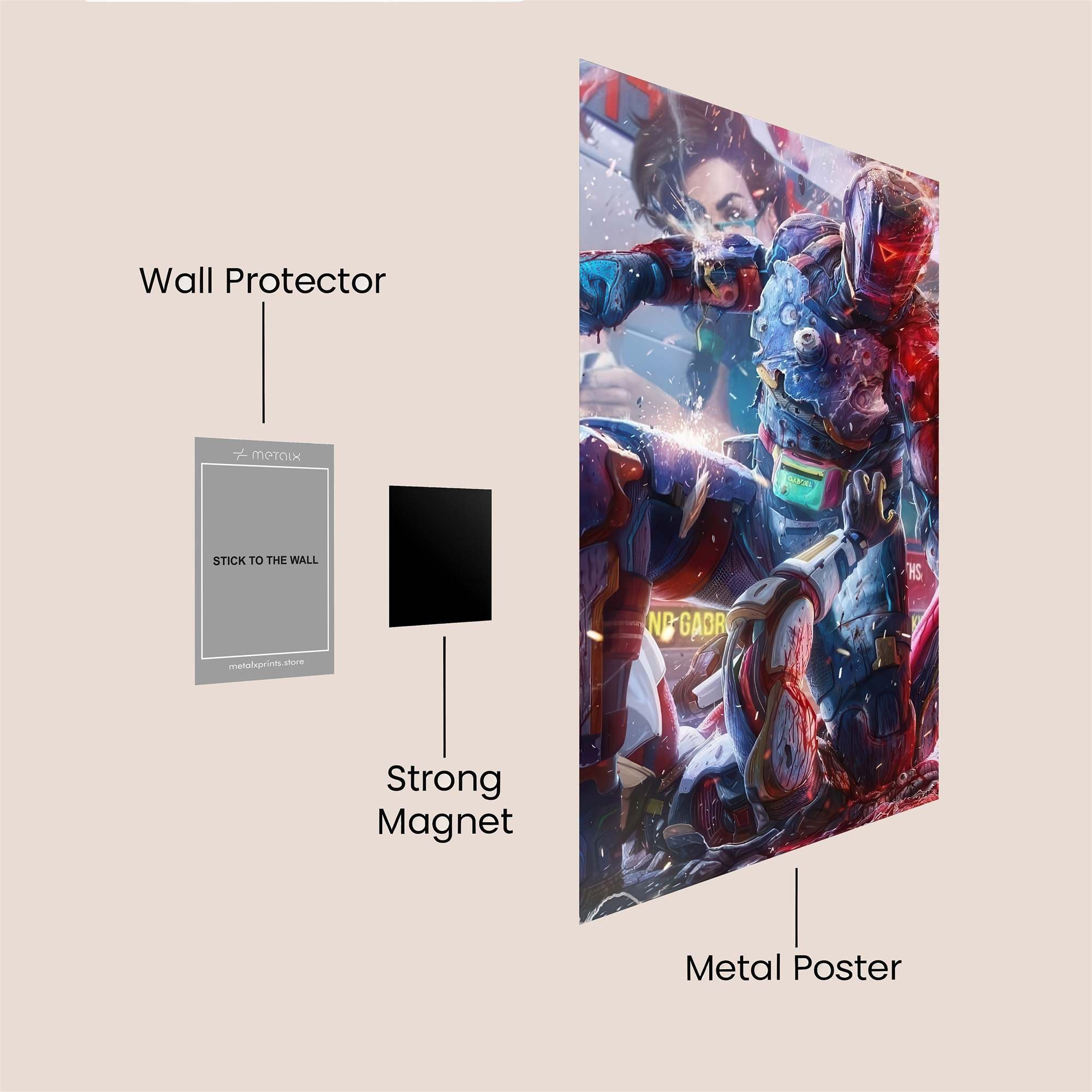 Epic Confrontation Safe Wall Magnetic / M