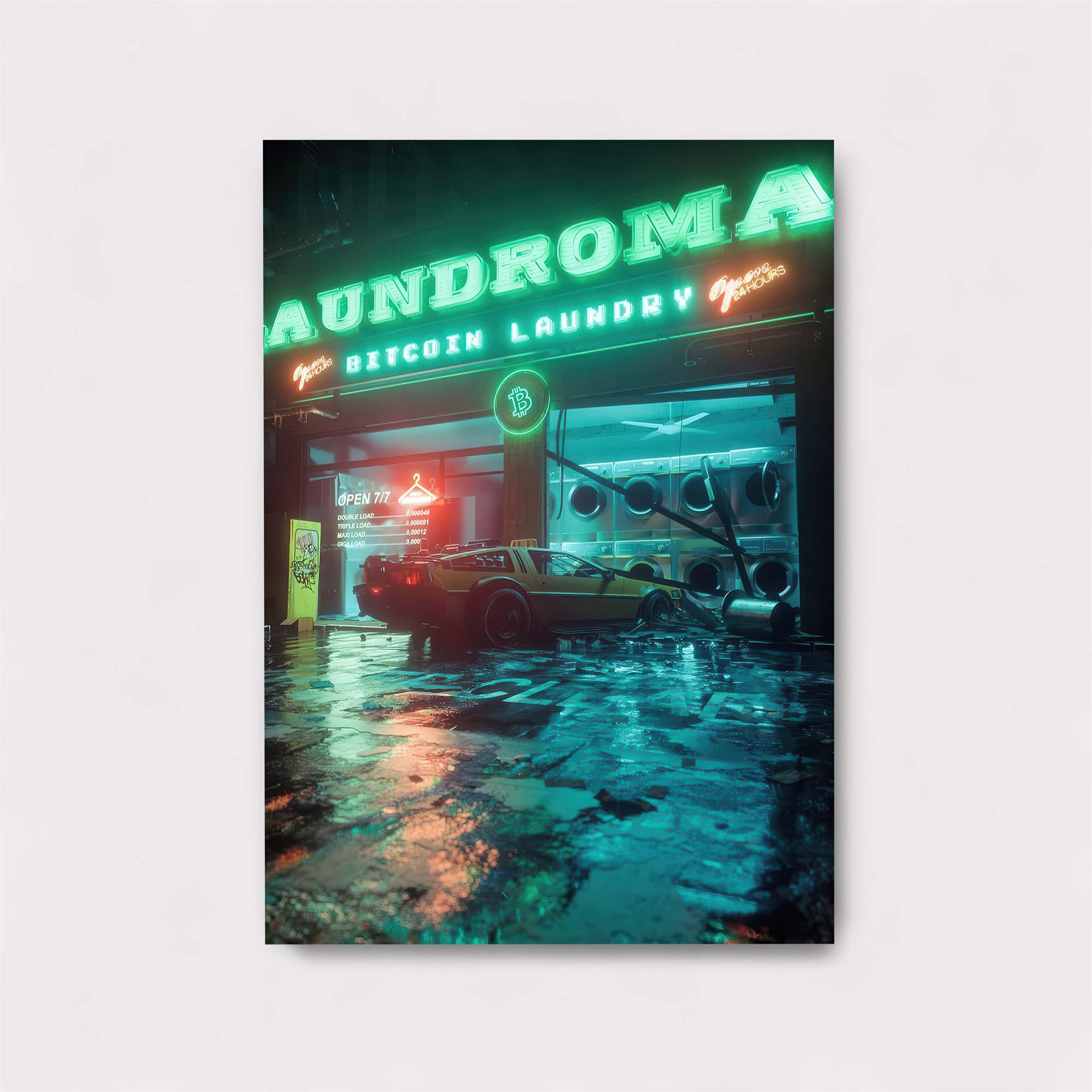 Neon Nostalgia Safe Wall Magnetic / M