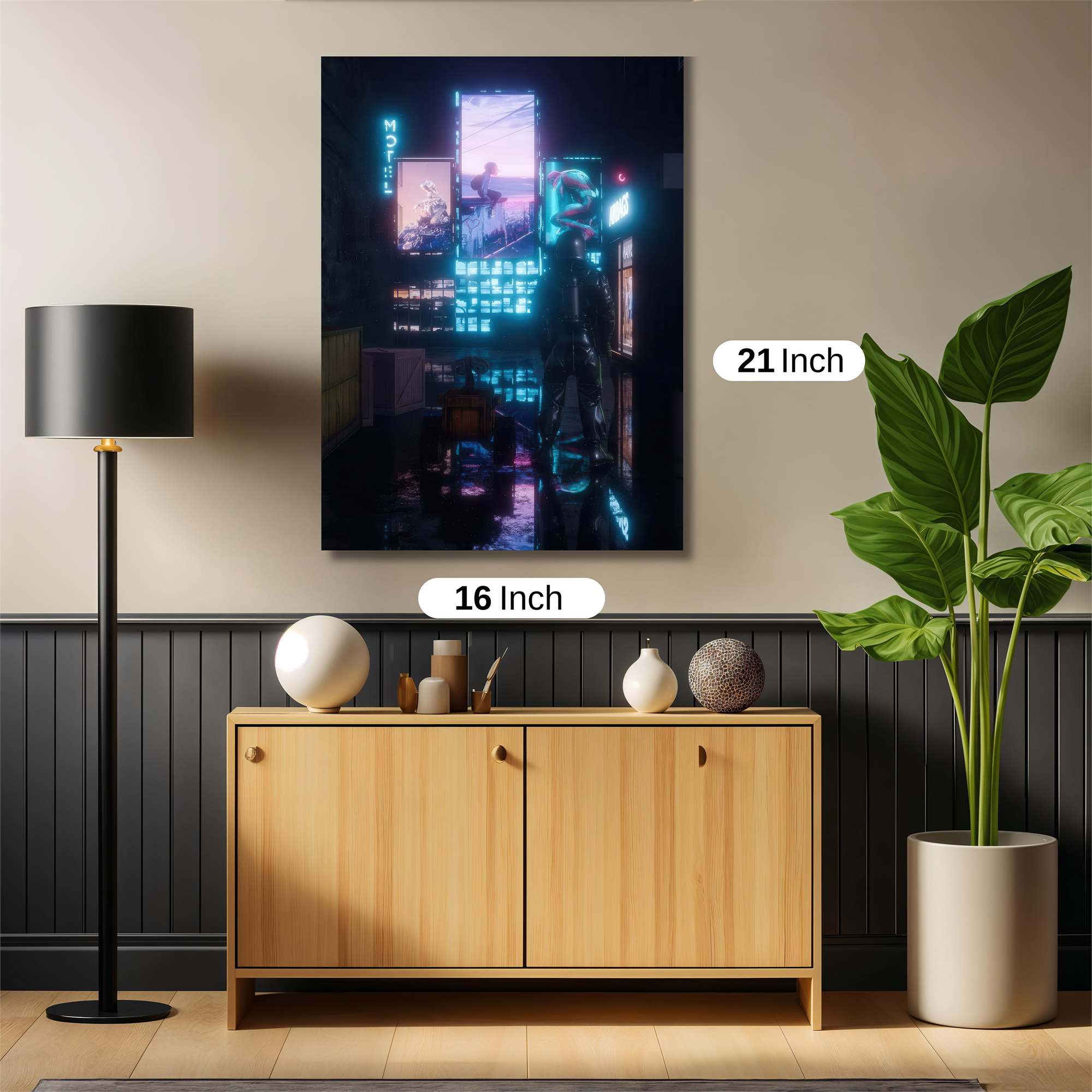 Cyberpunk Nocturne Safe Wall Magnetic / M