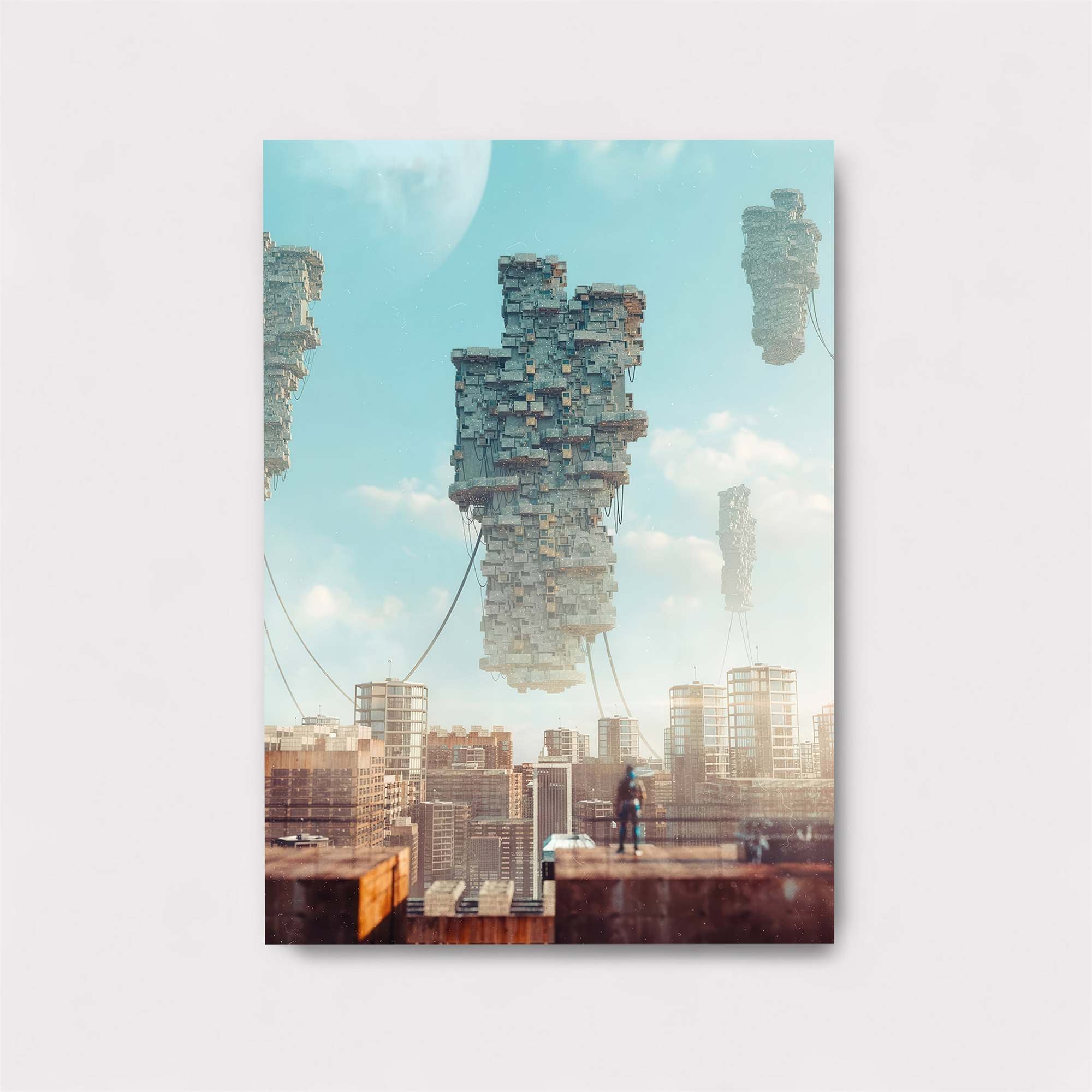 Floating Metropolis Safe Wall Magnetic / M