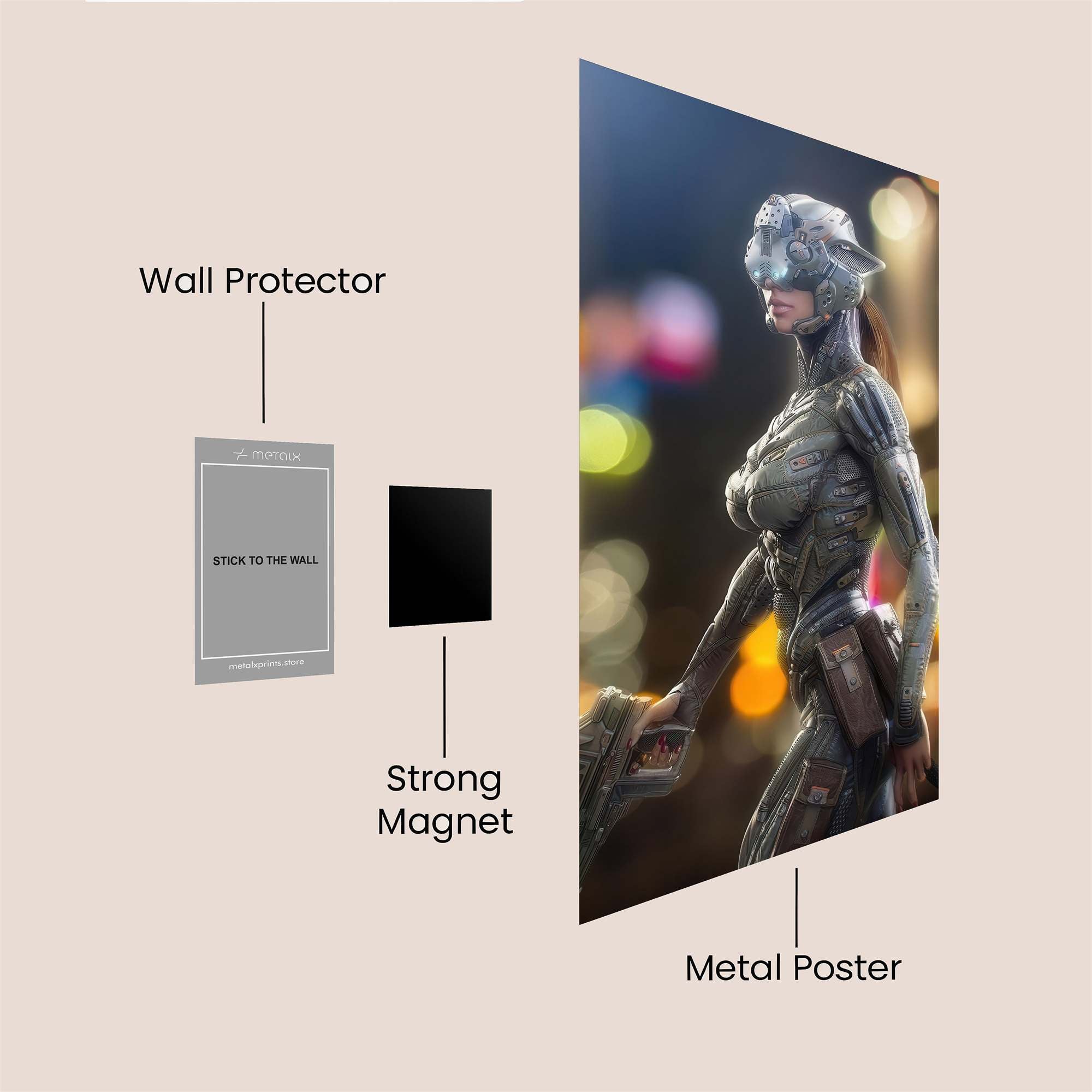 Cyber Sentinel Safe Wall Magnetic / M