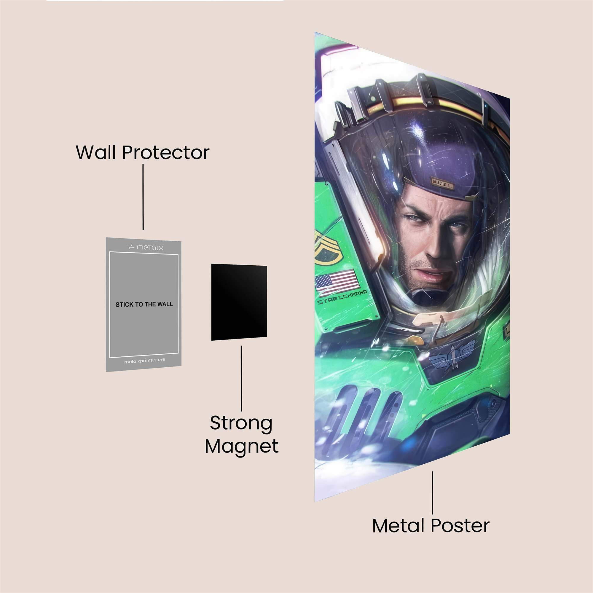 Space Explorer Safe Wall Magnetic / M