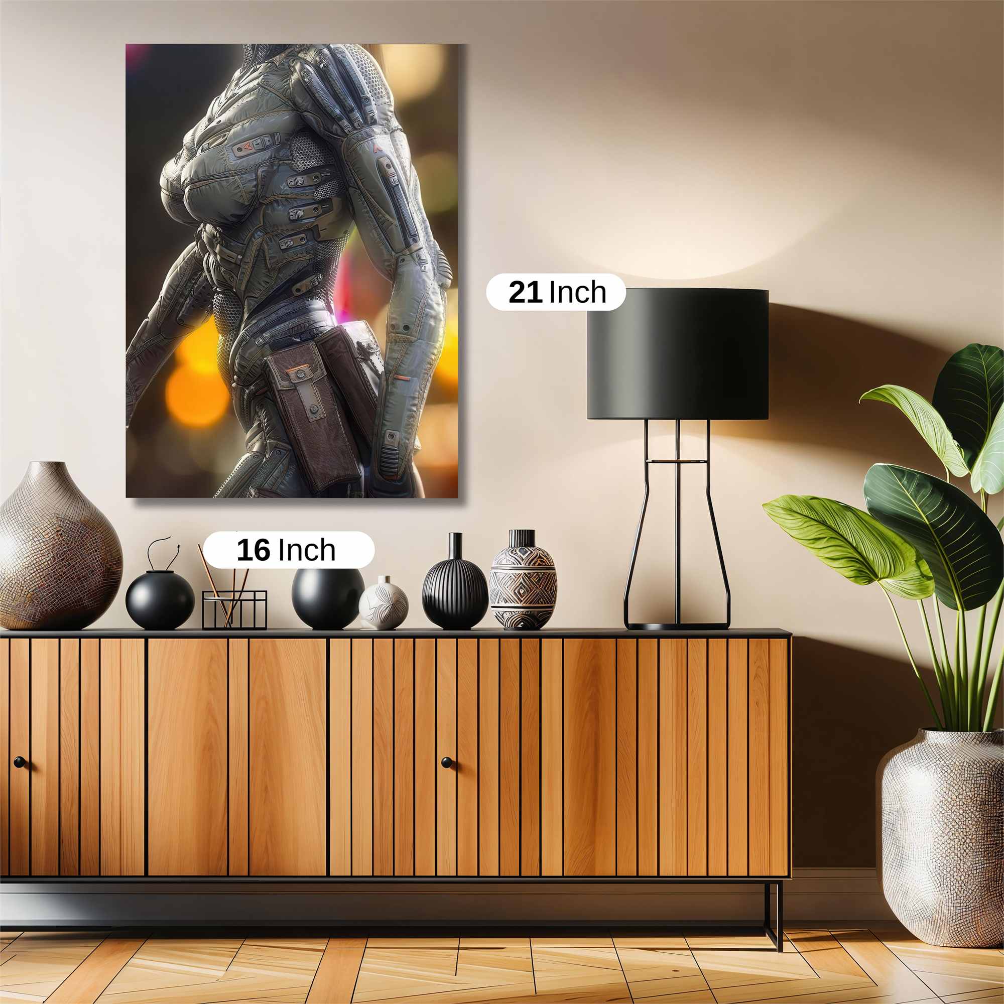 Cybernetic Elegance Safe Wall Magnetic / M