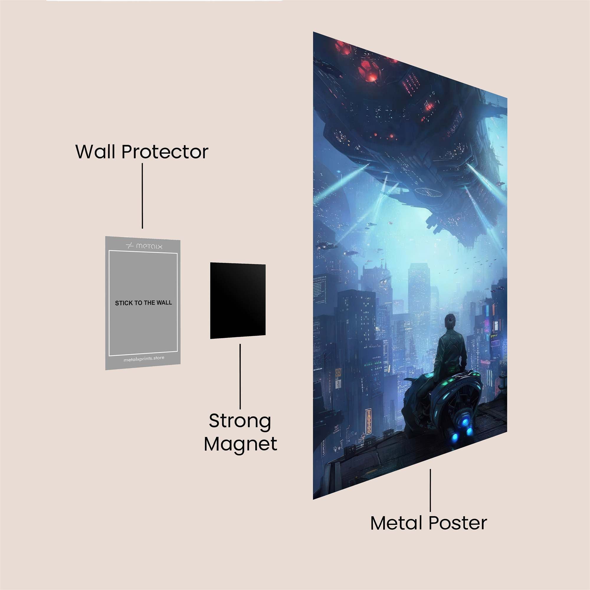 Skyward Intrigue Safe Wall Magnetic / M
