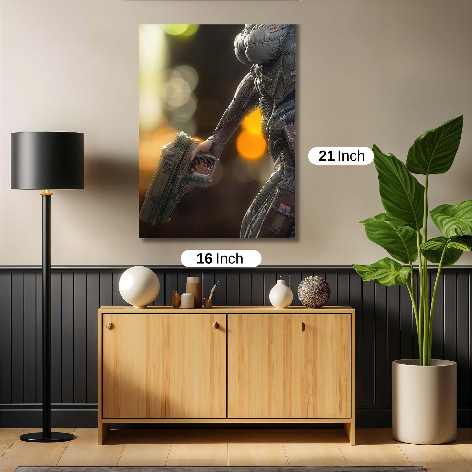 Futuristic Guardian Safe Wall Magnetic / M