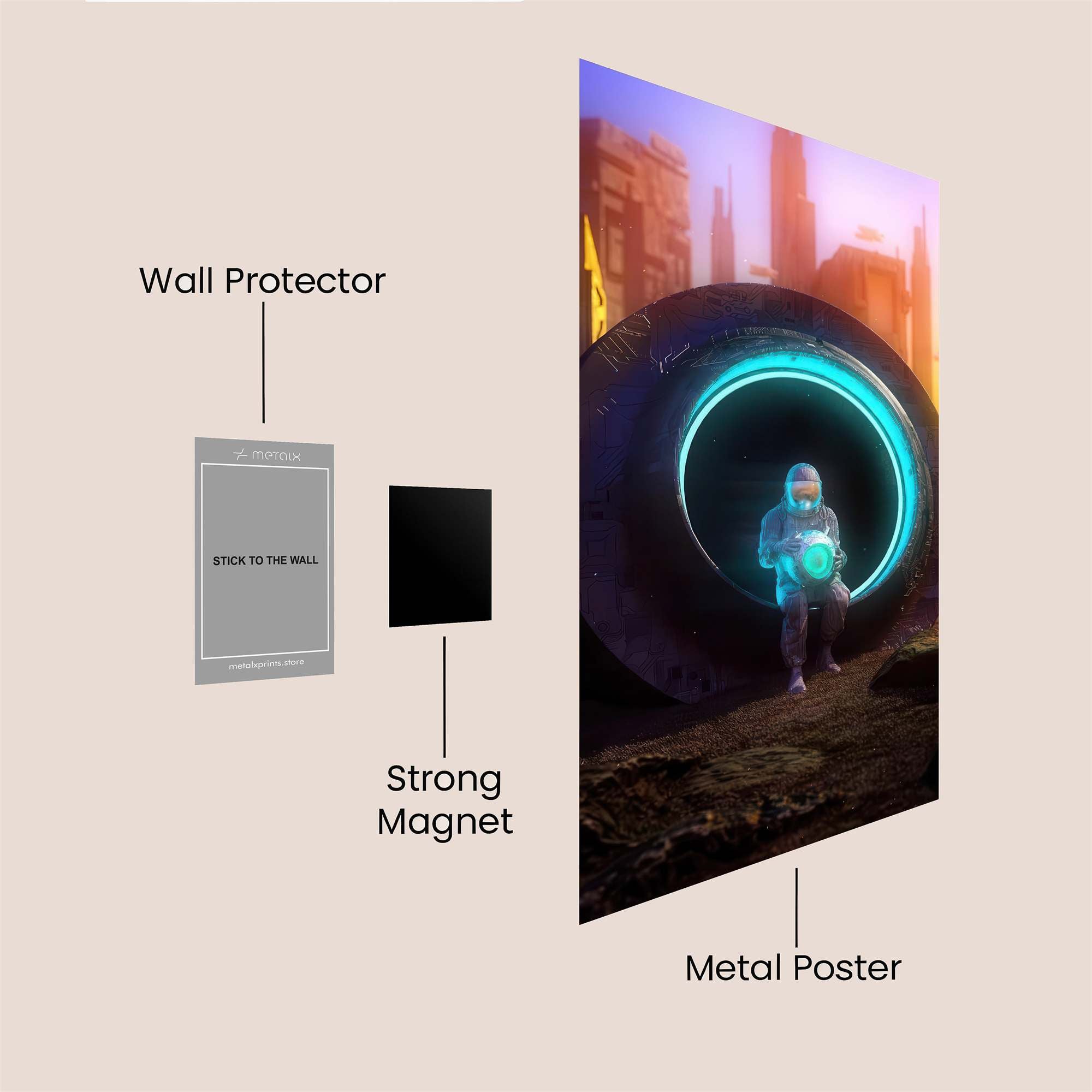 Portal Serenity Safe Wall Magnetic / M