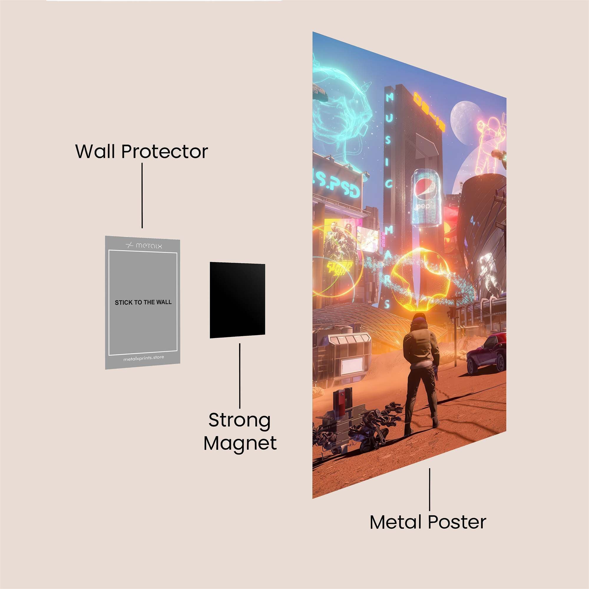 Neon Utopia Safe Wall Magnetic / M