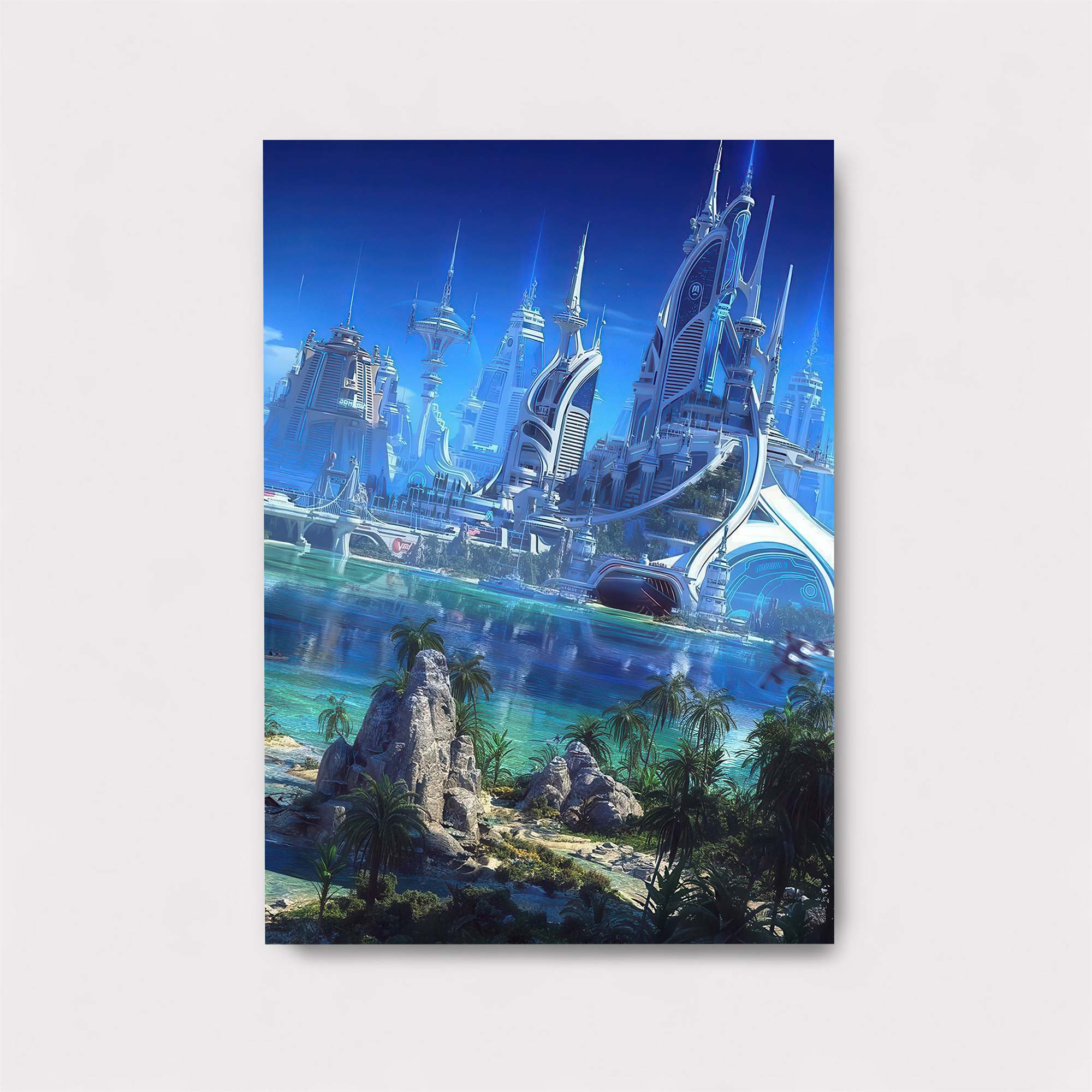 Futuristic Serenity Safe Wall Magnetic / M