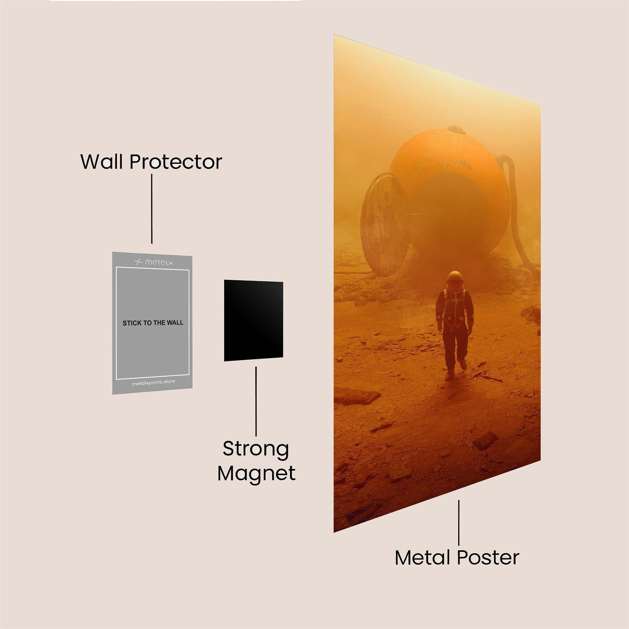 Martian Odyssey Safe Wall Magnetic / M