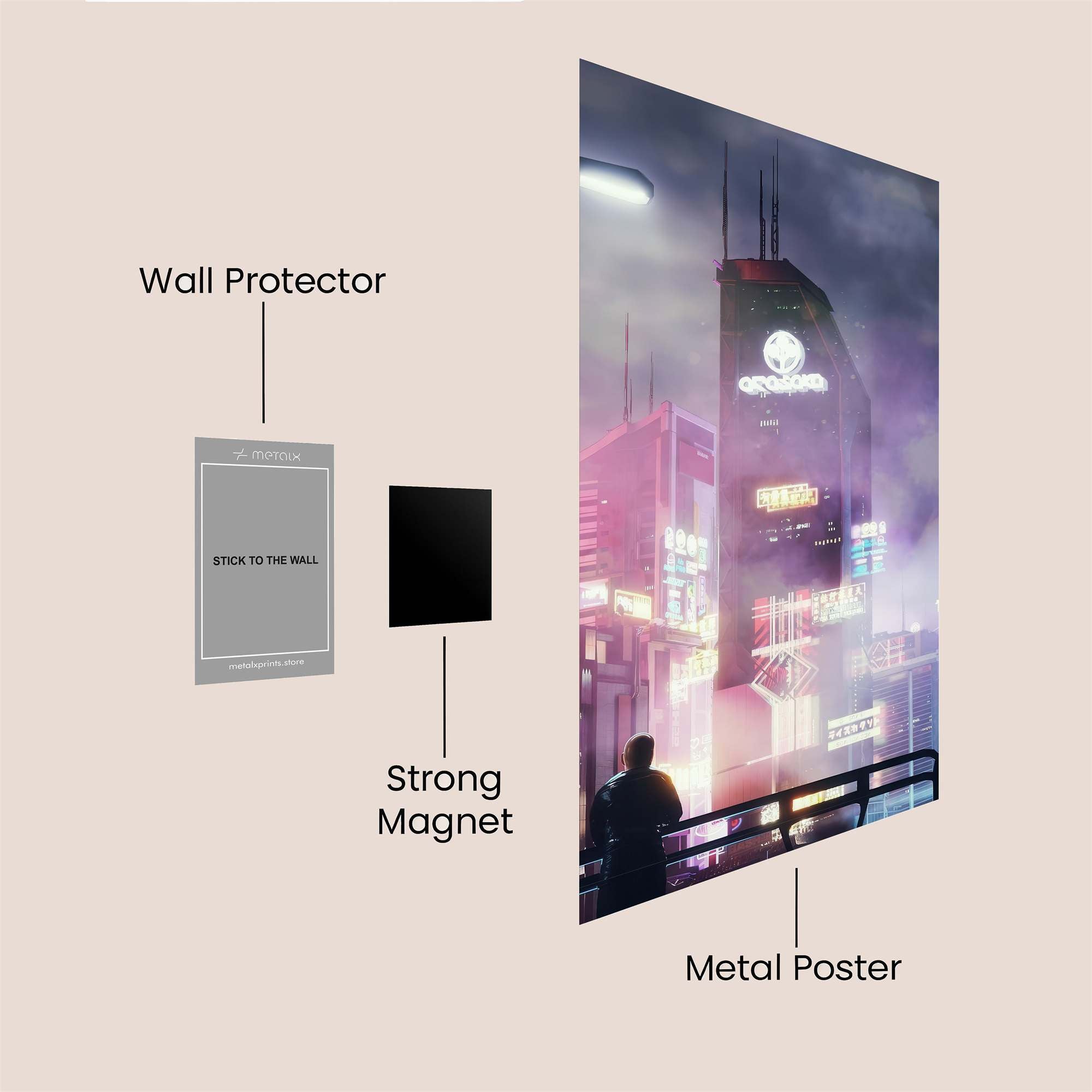 Neon Reverie Safe Wall Magnetic / M