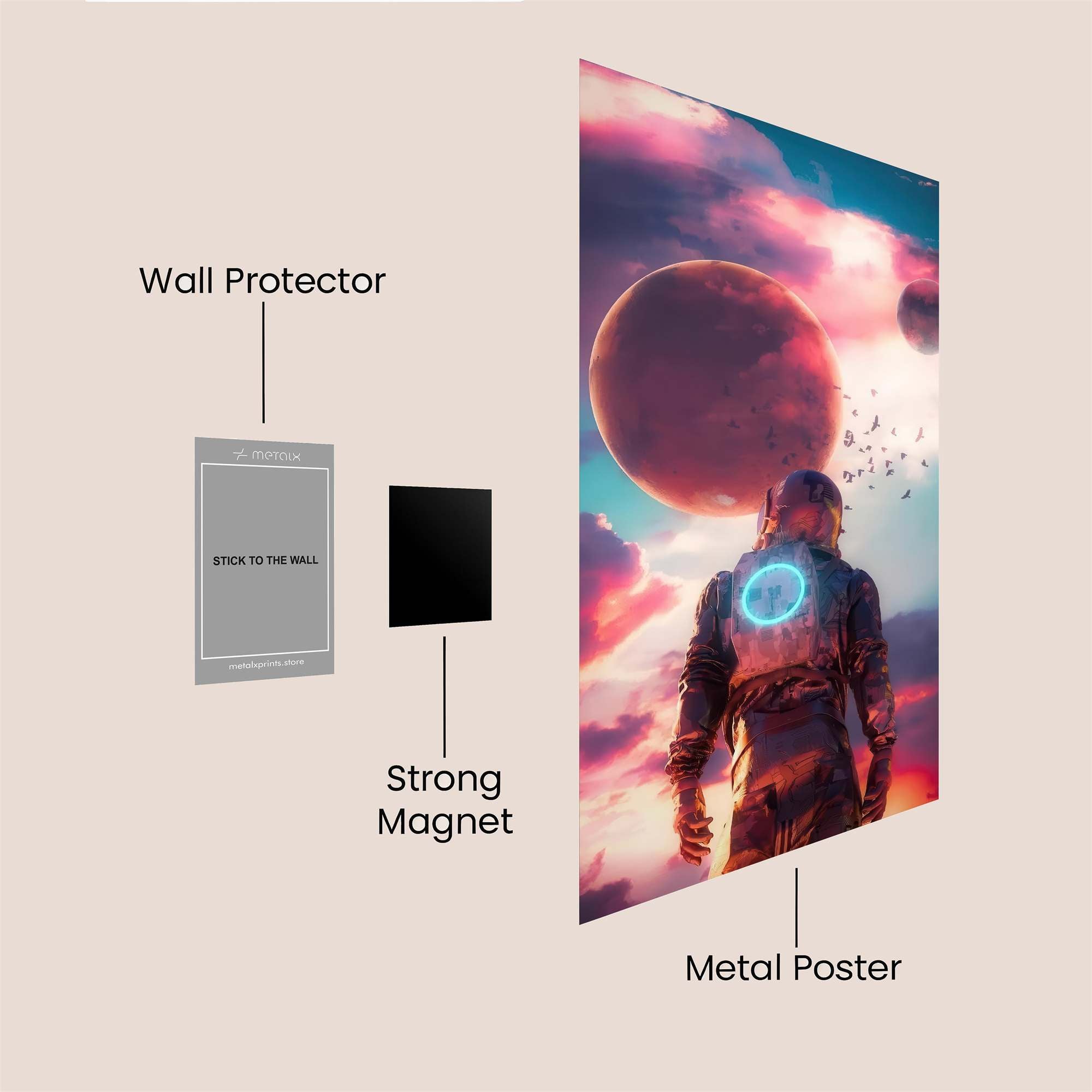 Galactic Reverie Safe Wall Magnetic / M