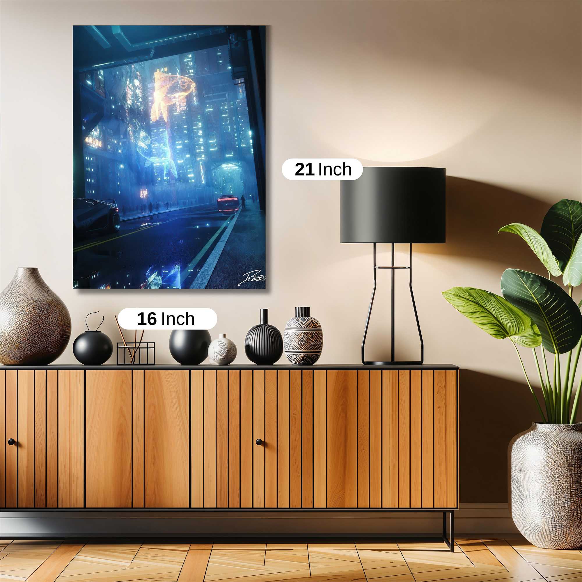 Neon Dreamscape Safe Wall Magnetic / M