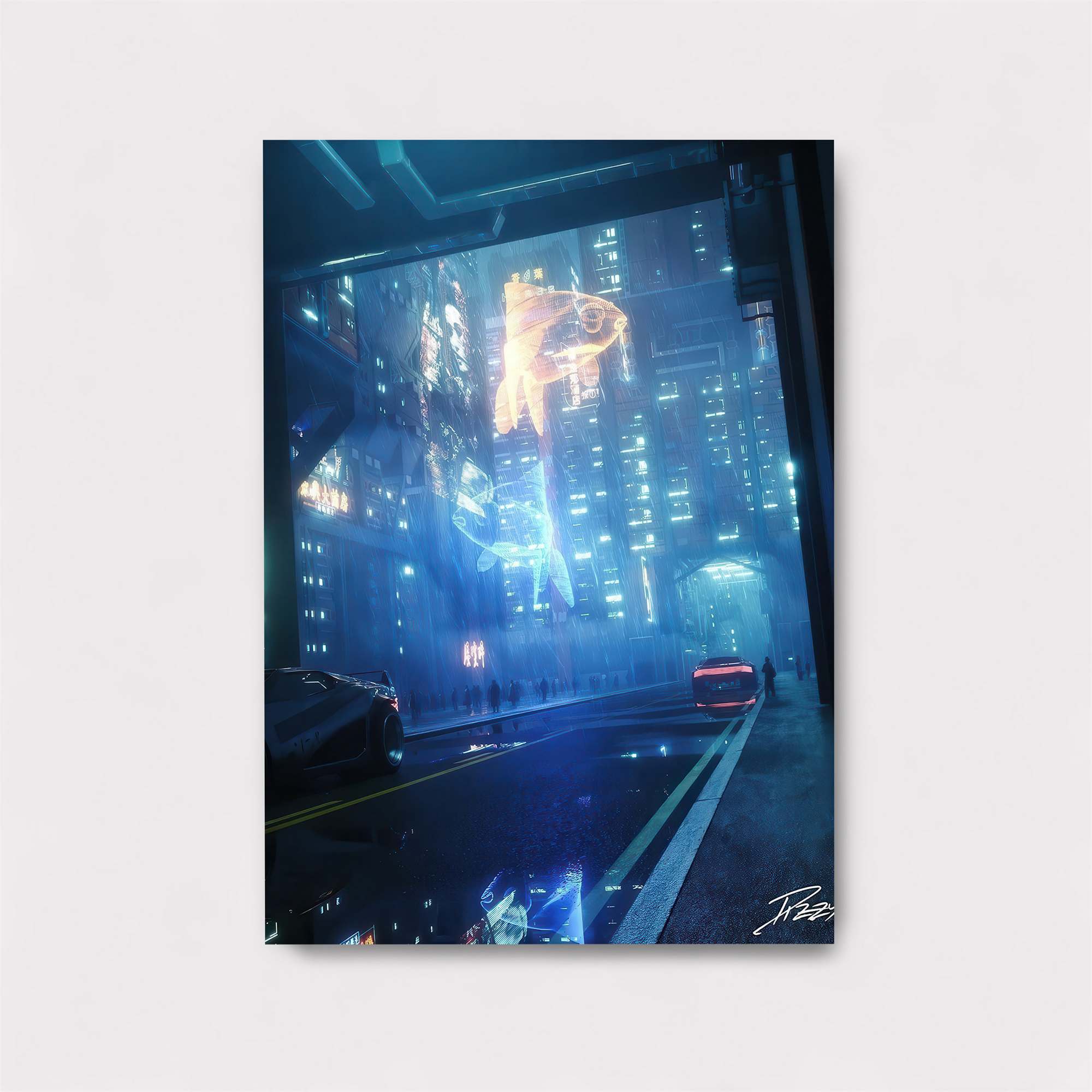 Neon Dreamscape Safe Wall Magnetic / M