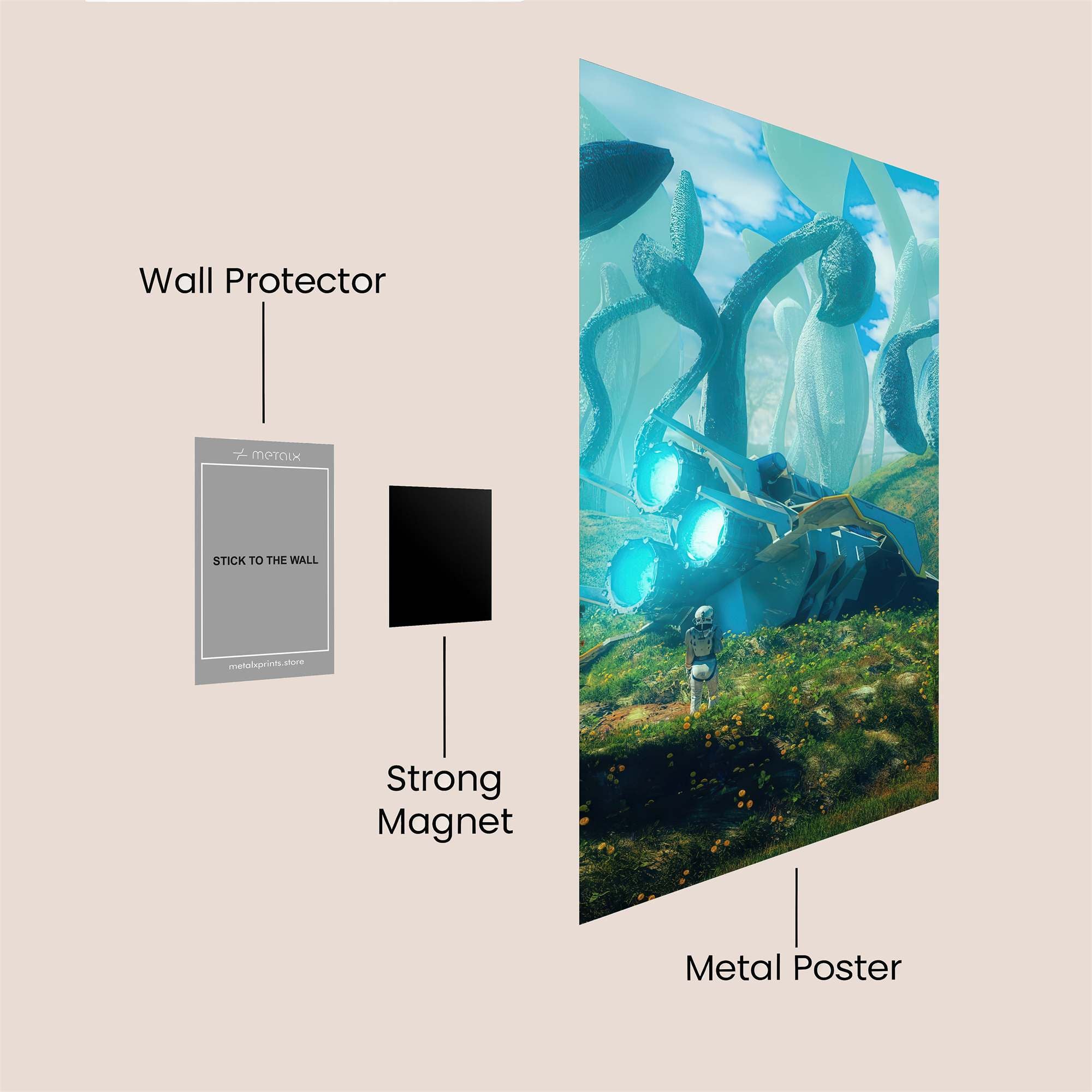 Alien Oasis Safe Wall Magnetic / M