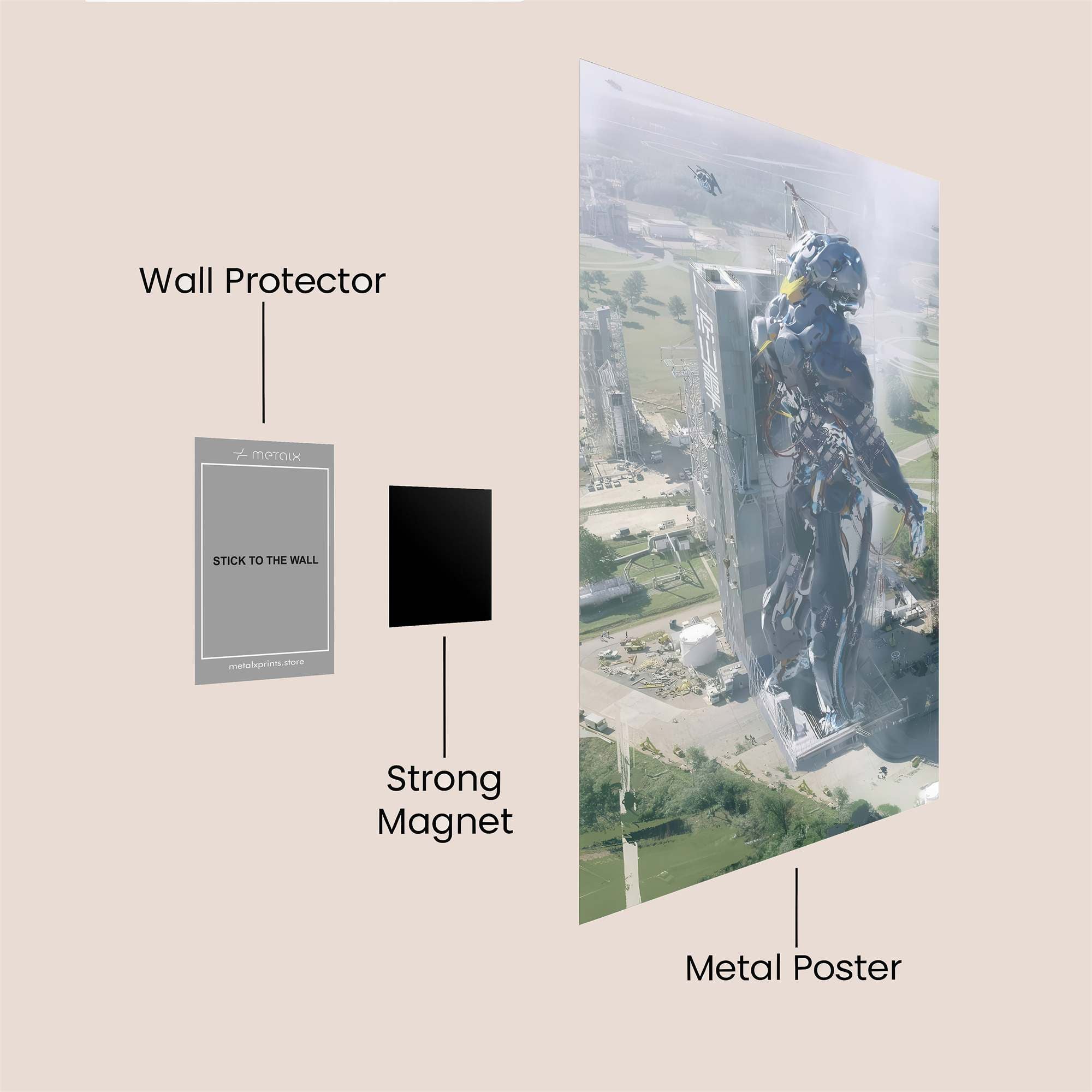 Colossal Emergence Safe Wall Magnetic / M