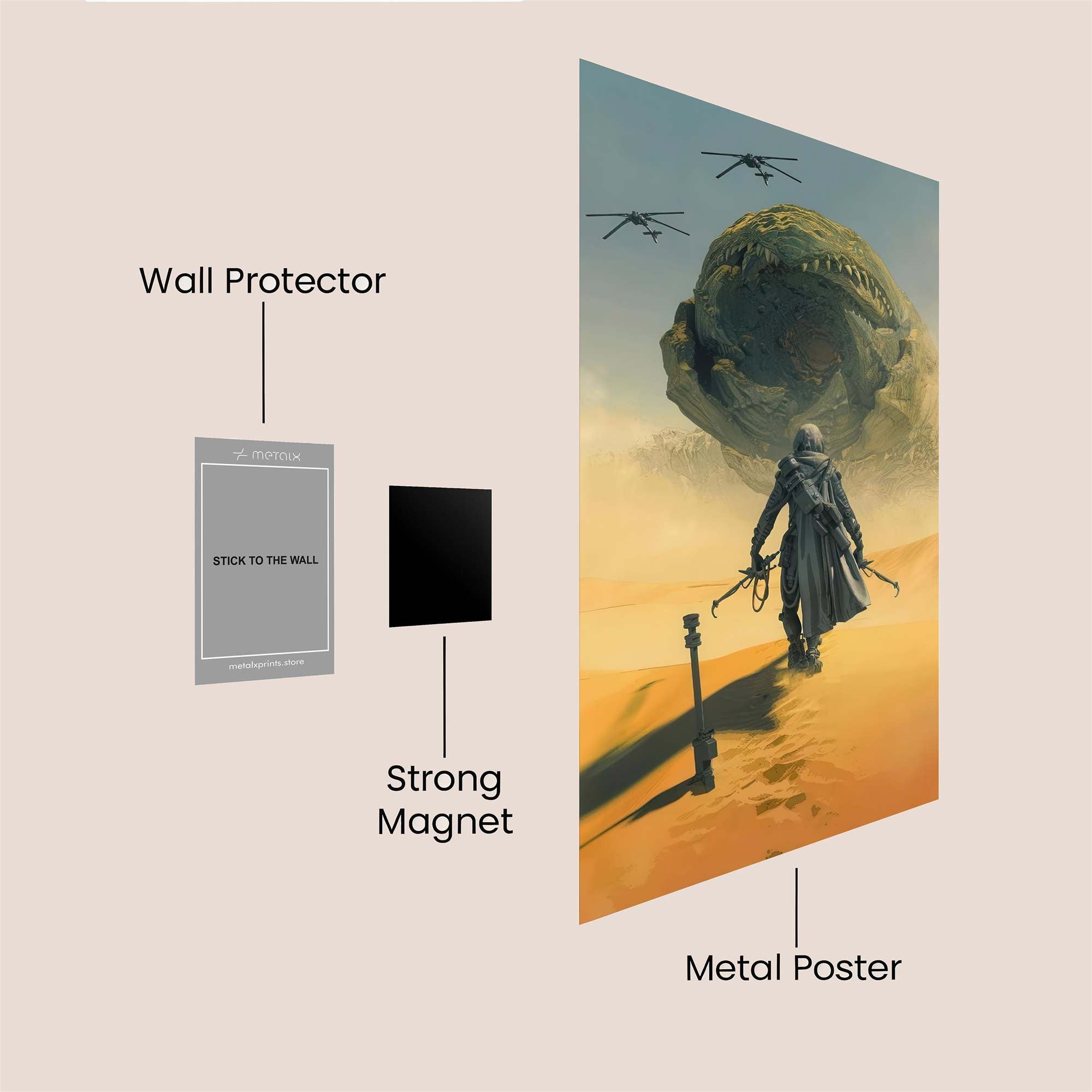 Desert Confrontation Safe Wall Magnetic / M