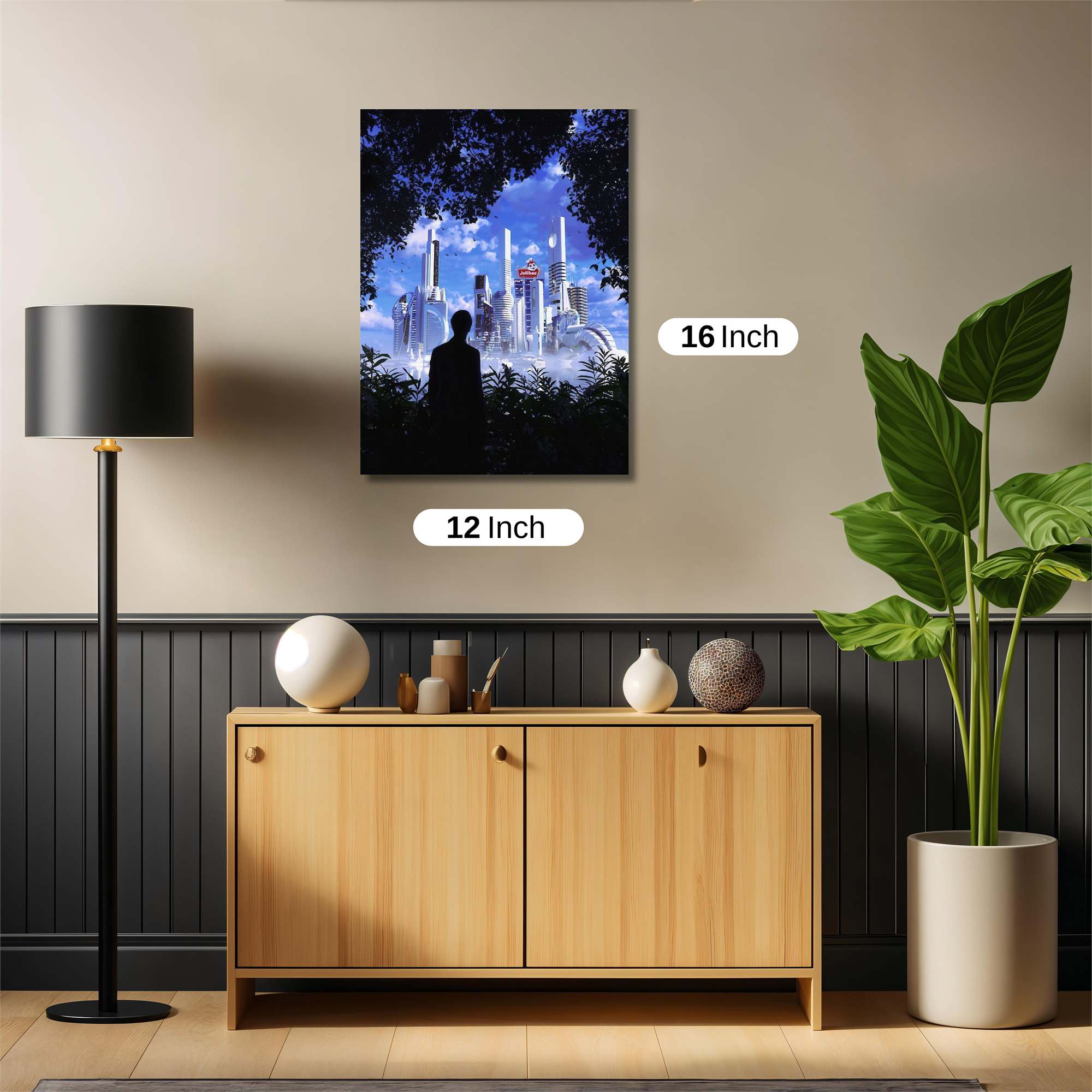 Futuristic Enclave Safe Wall Magnetic / M