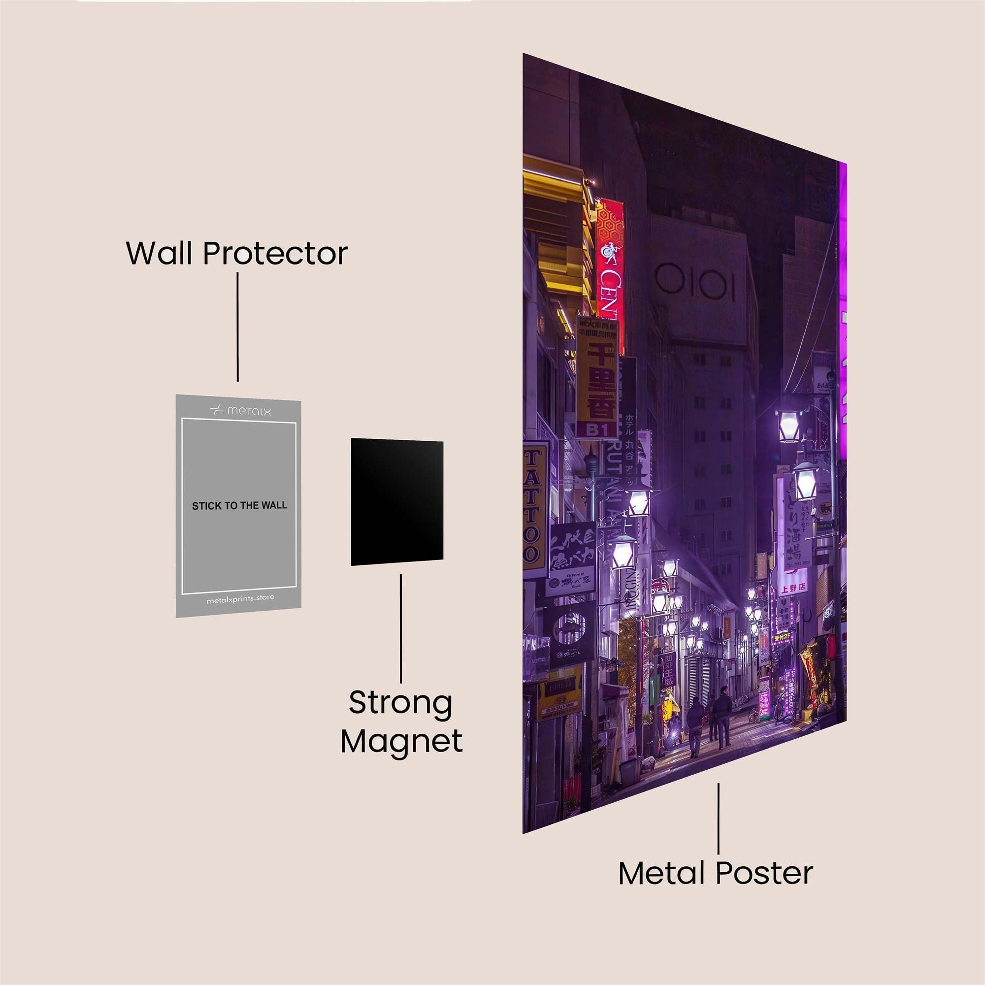 Neon Reverie Safe Wall Magnetic / M