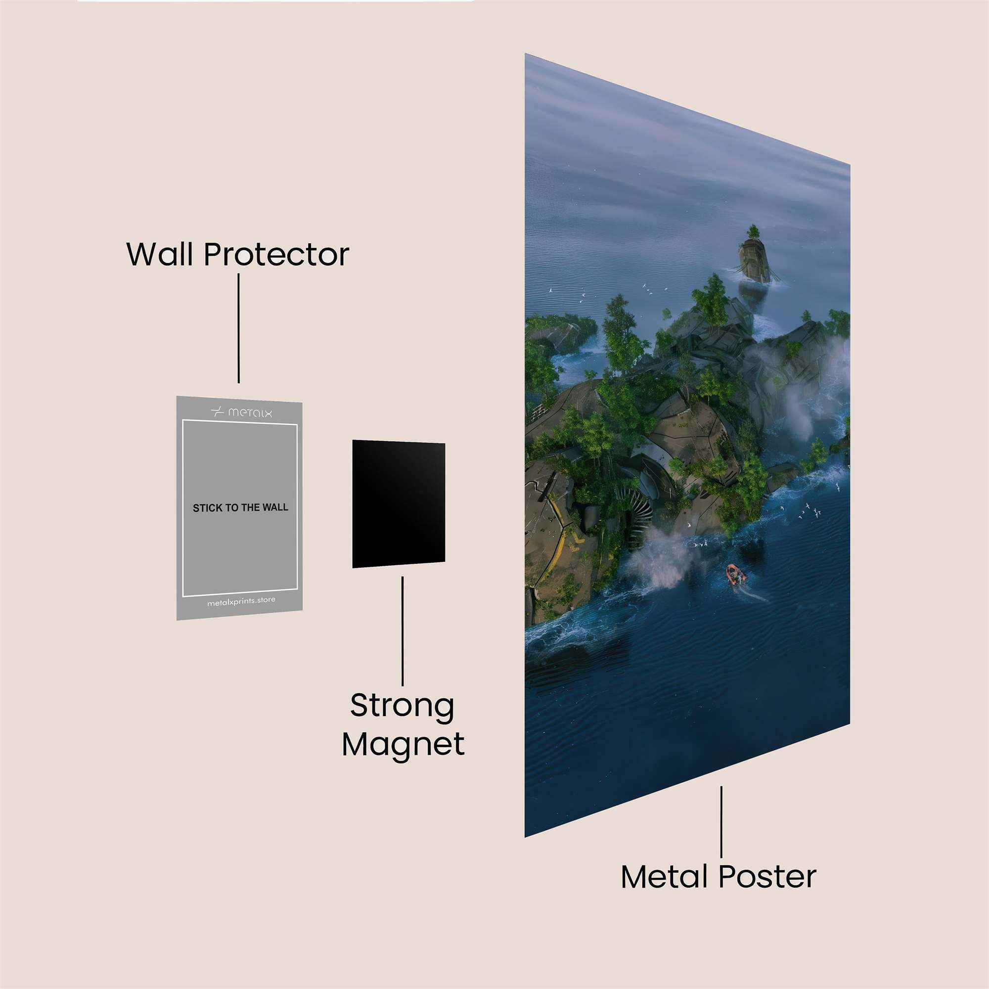 Misty Sanctuary Safe Wall Magnetic / M