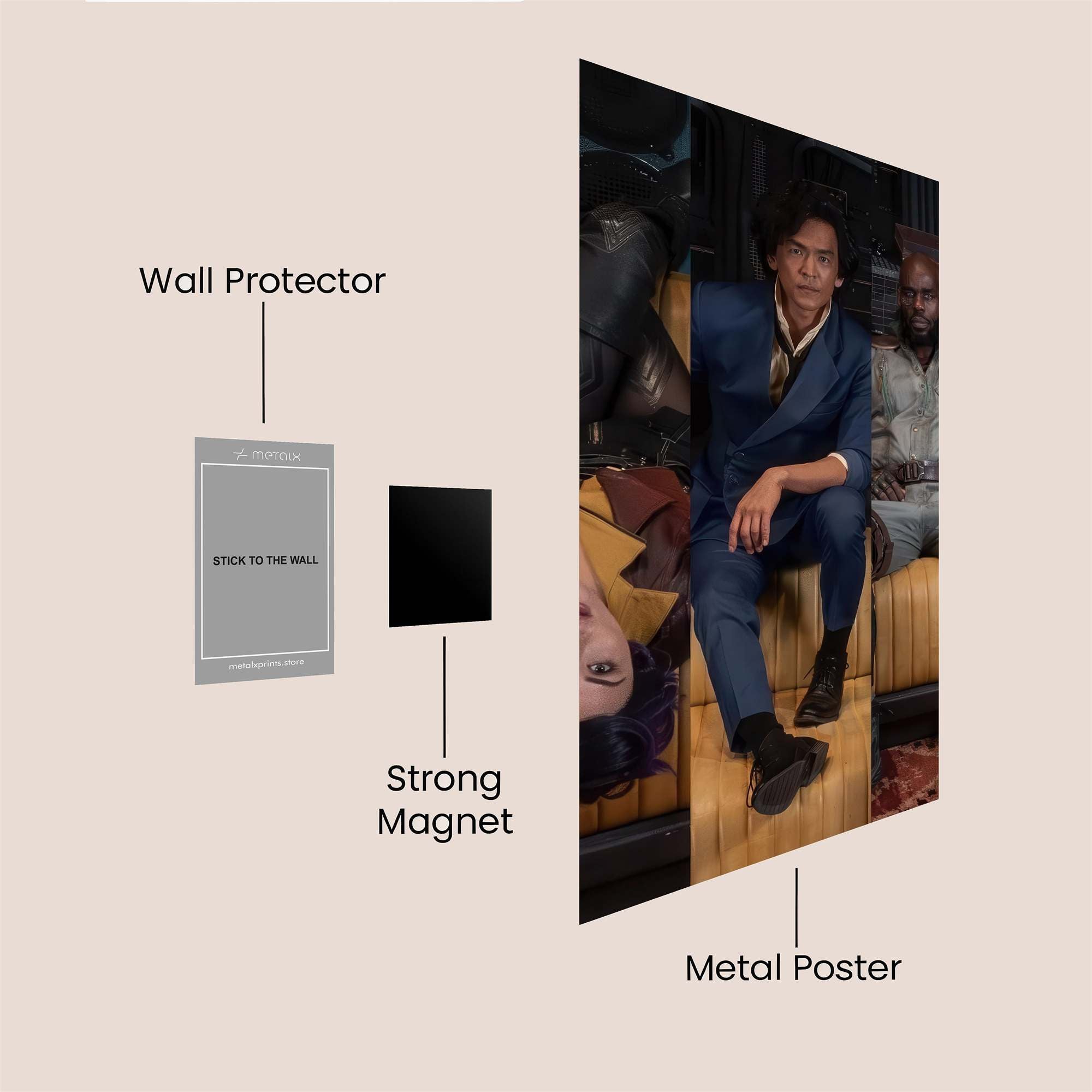 Stylish Adventurers Safe Wall Magnetic / M