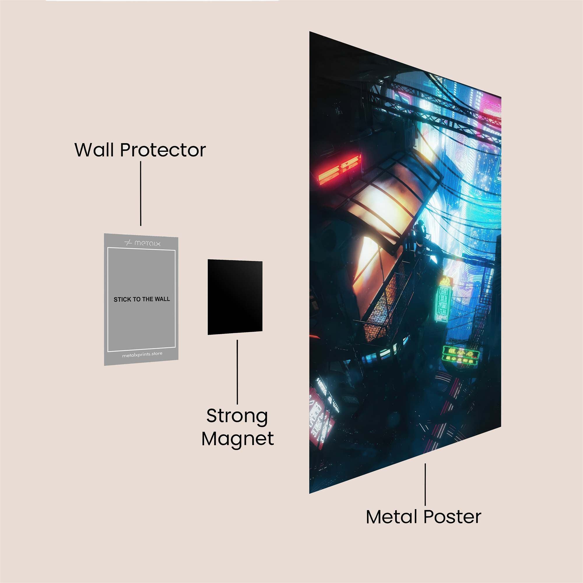 Neon Abyss Safe Wall Magnetic / M