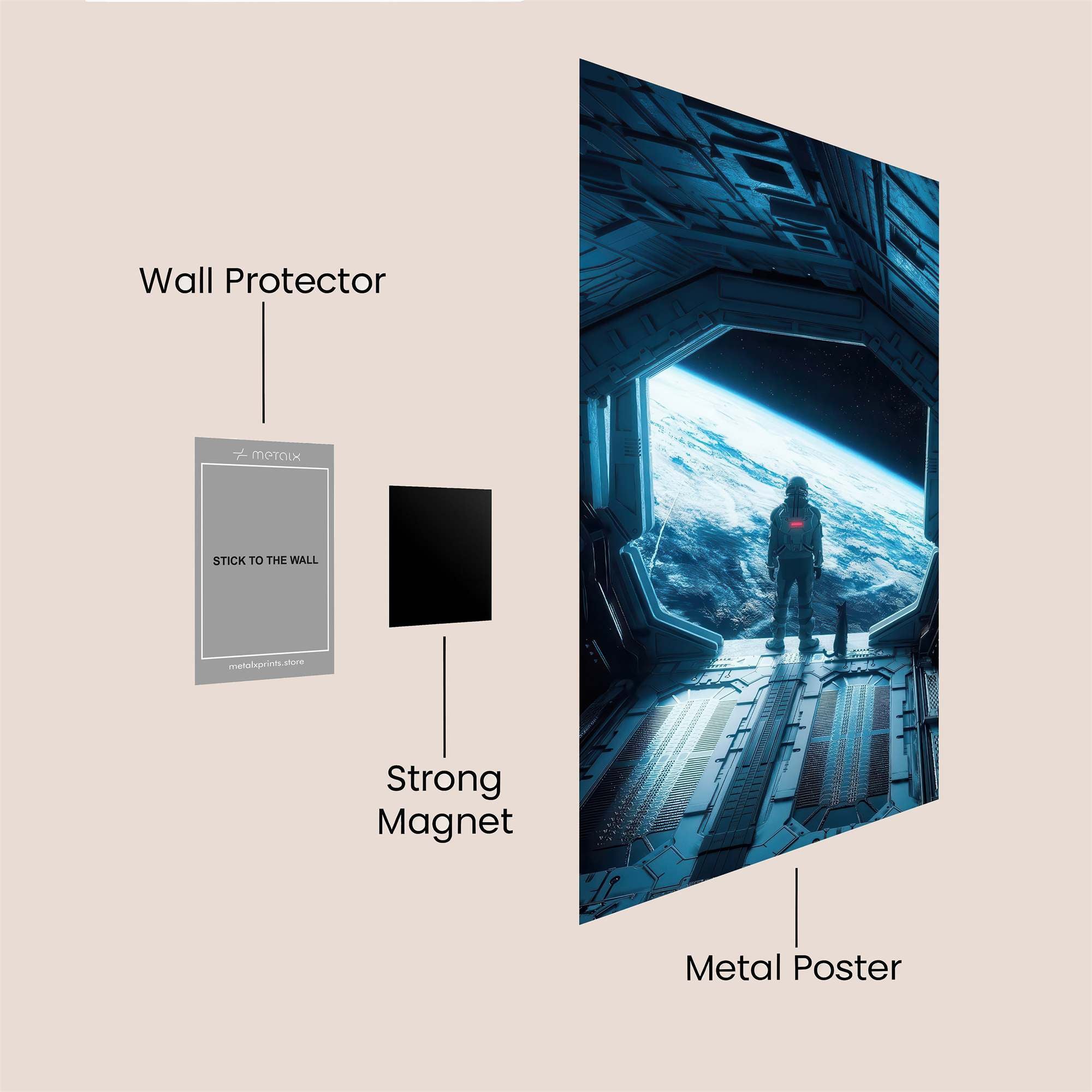 Stellar Solitude Safe Wall Magnetic / M