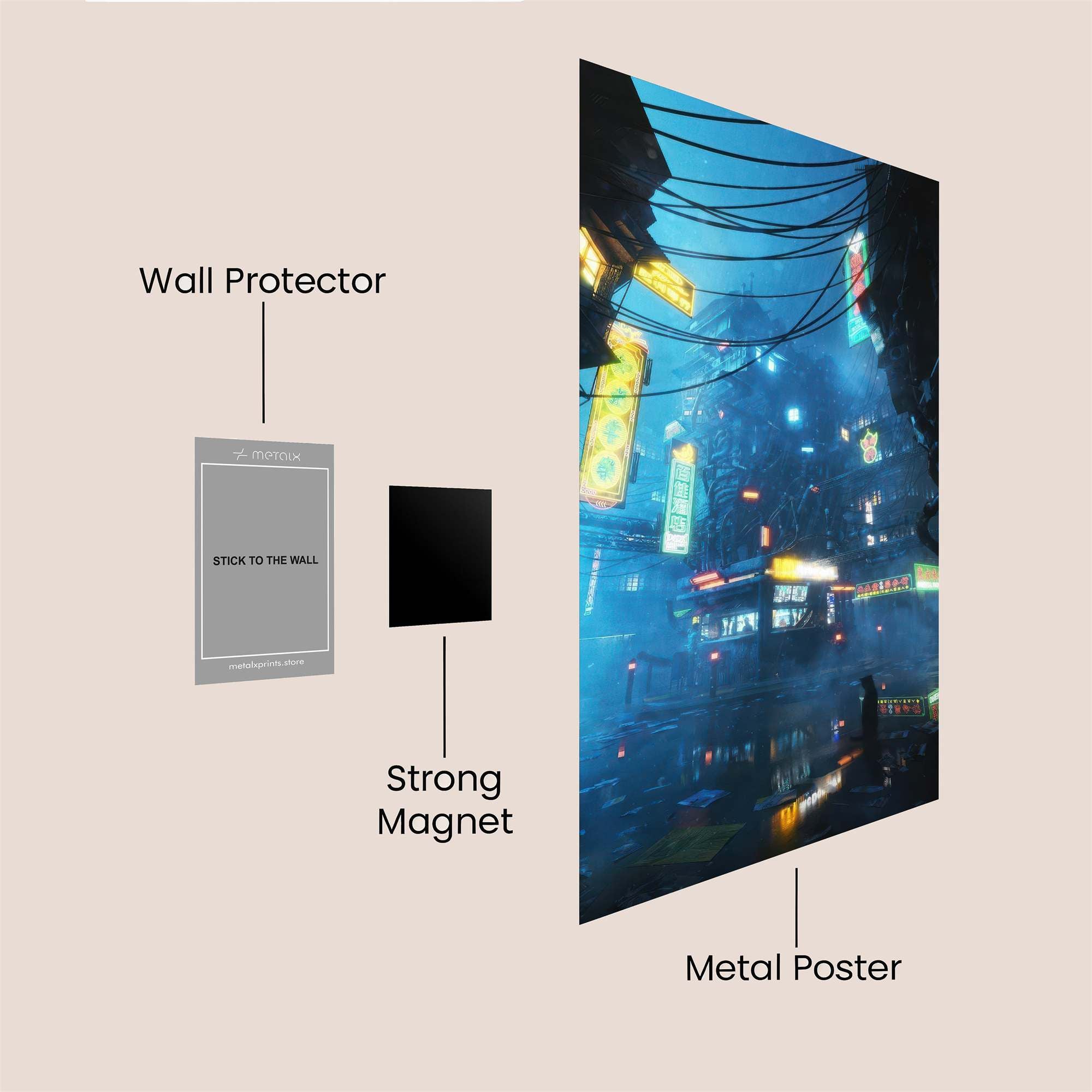 Neon Reverie Safe Wall Magnetic / M