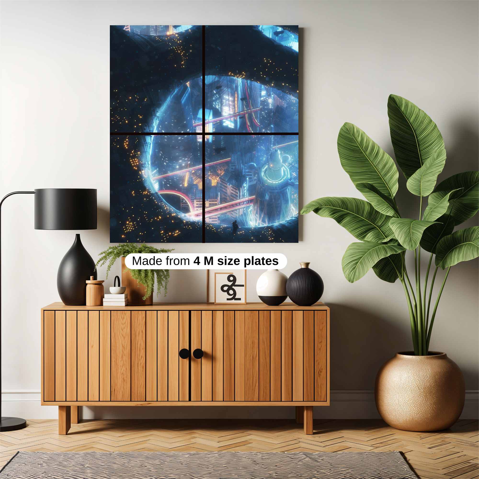 Futuristic Dreamscape Safe Wall Magnetic / M