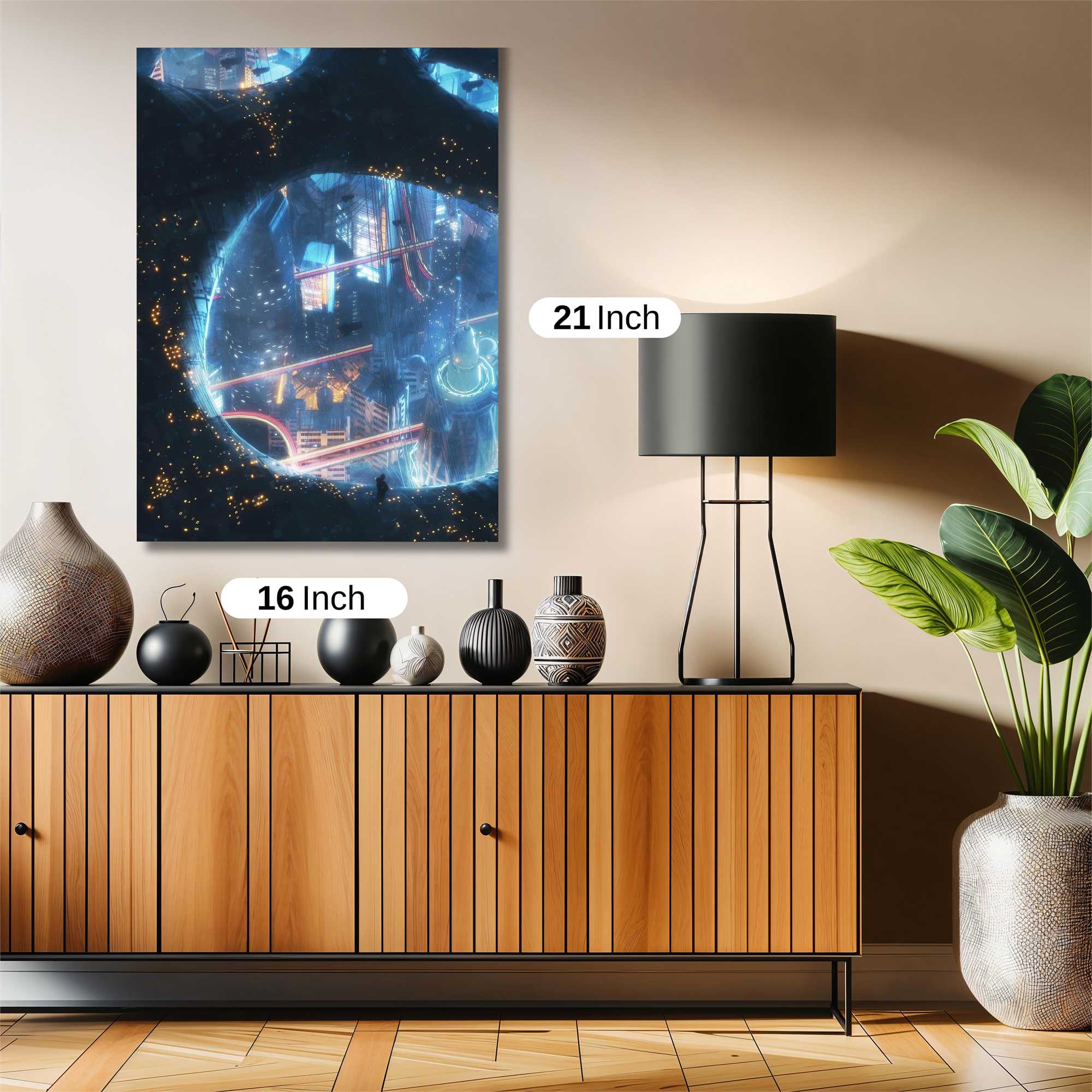 Futuristic Dreamscape Safe Wall Magnetic / M