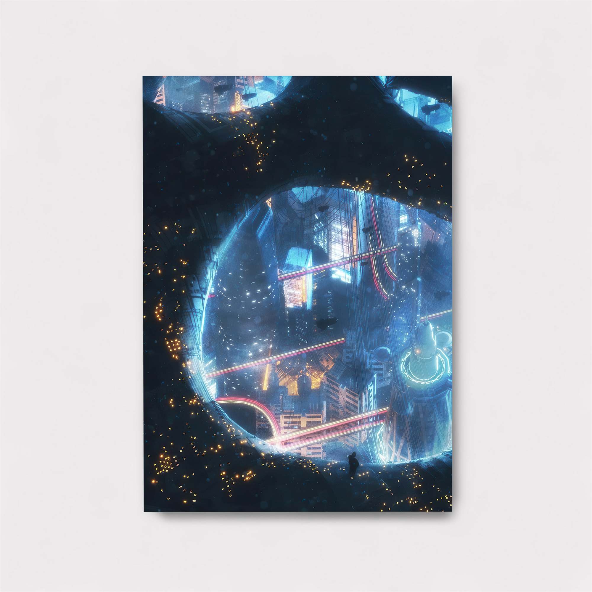 Futuristic Dreamscape Safe Wall Magnetic / M