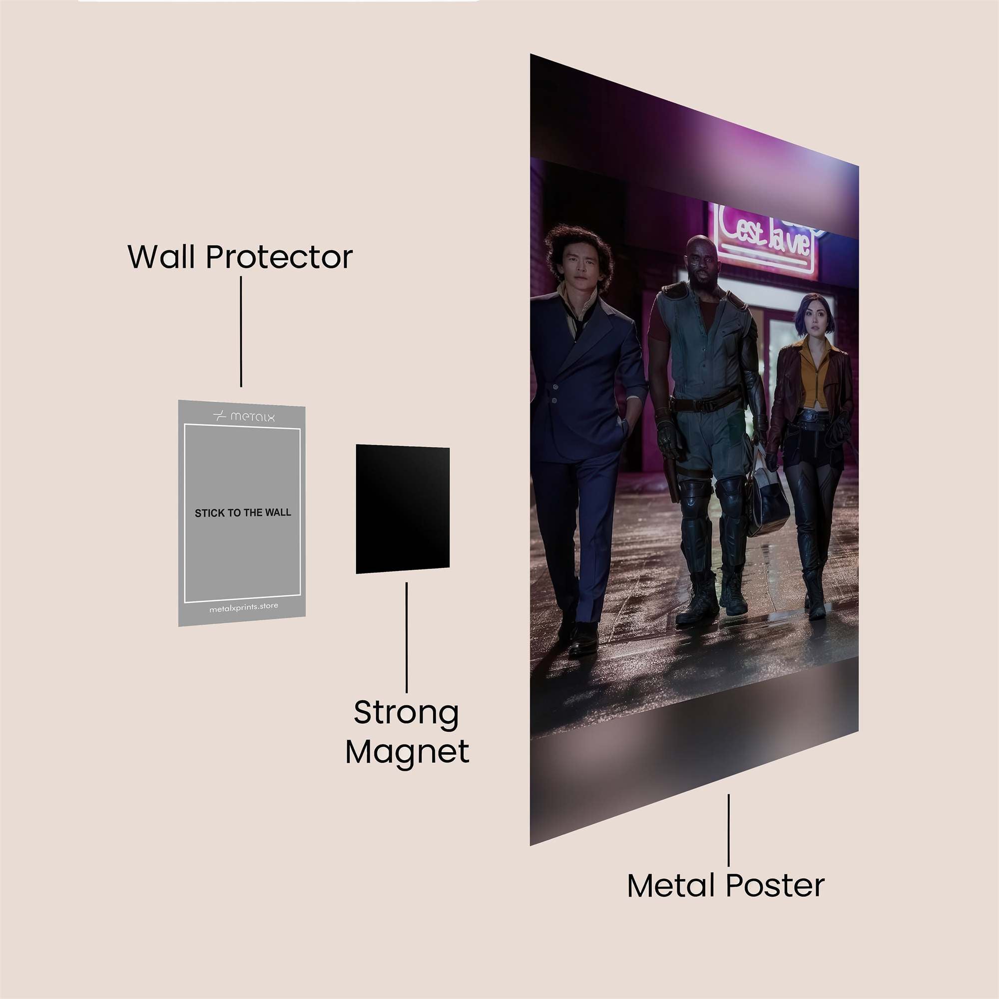 Bounty Trio Safe Wall Magnetic / M