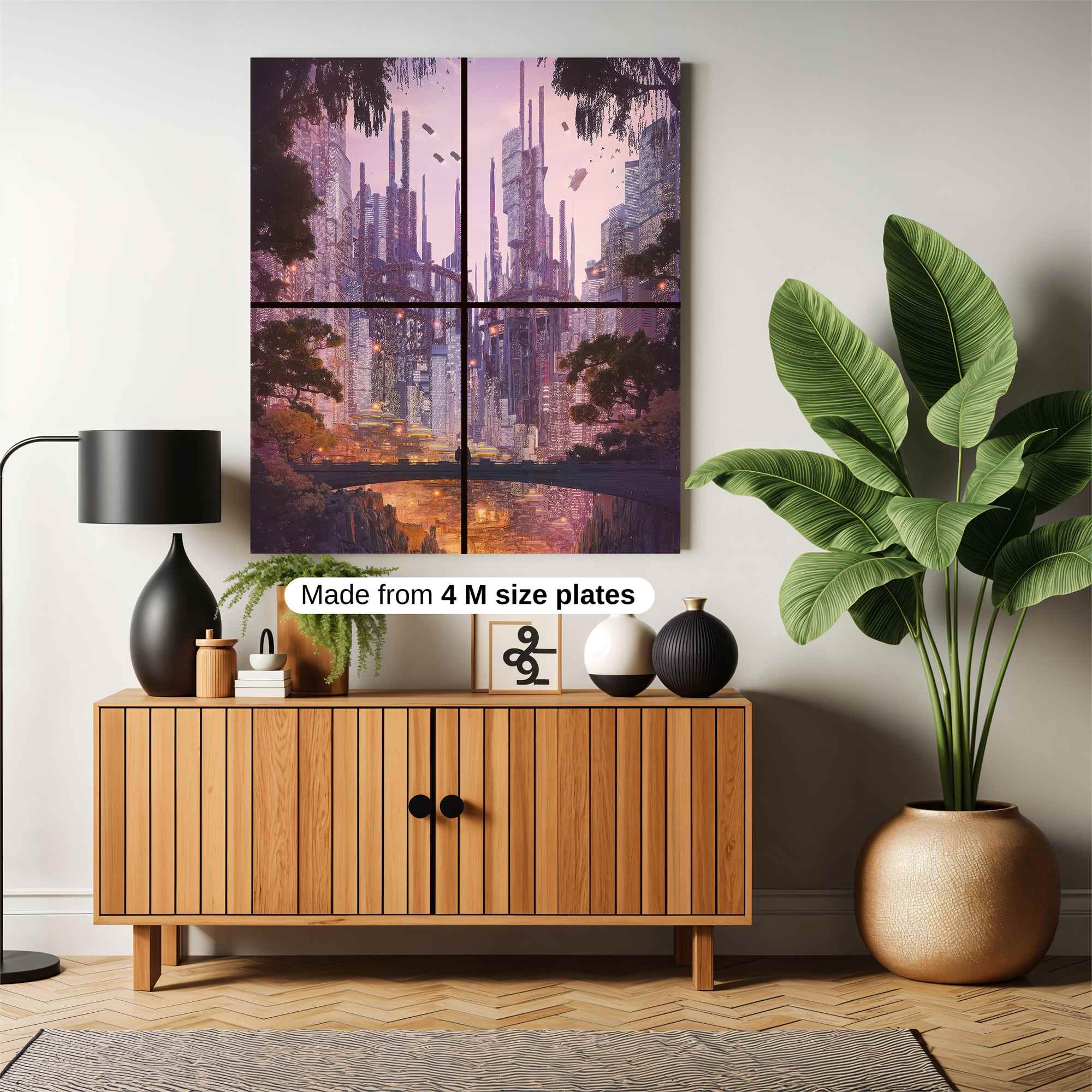 Futuristic Serenity Safe Wall Magnetic / M