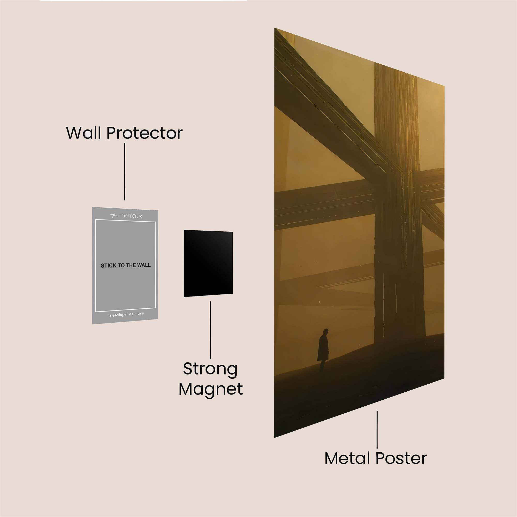 Monolithic Silence Safe Wall Magnetic / M