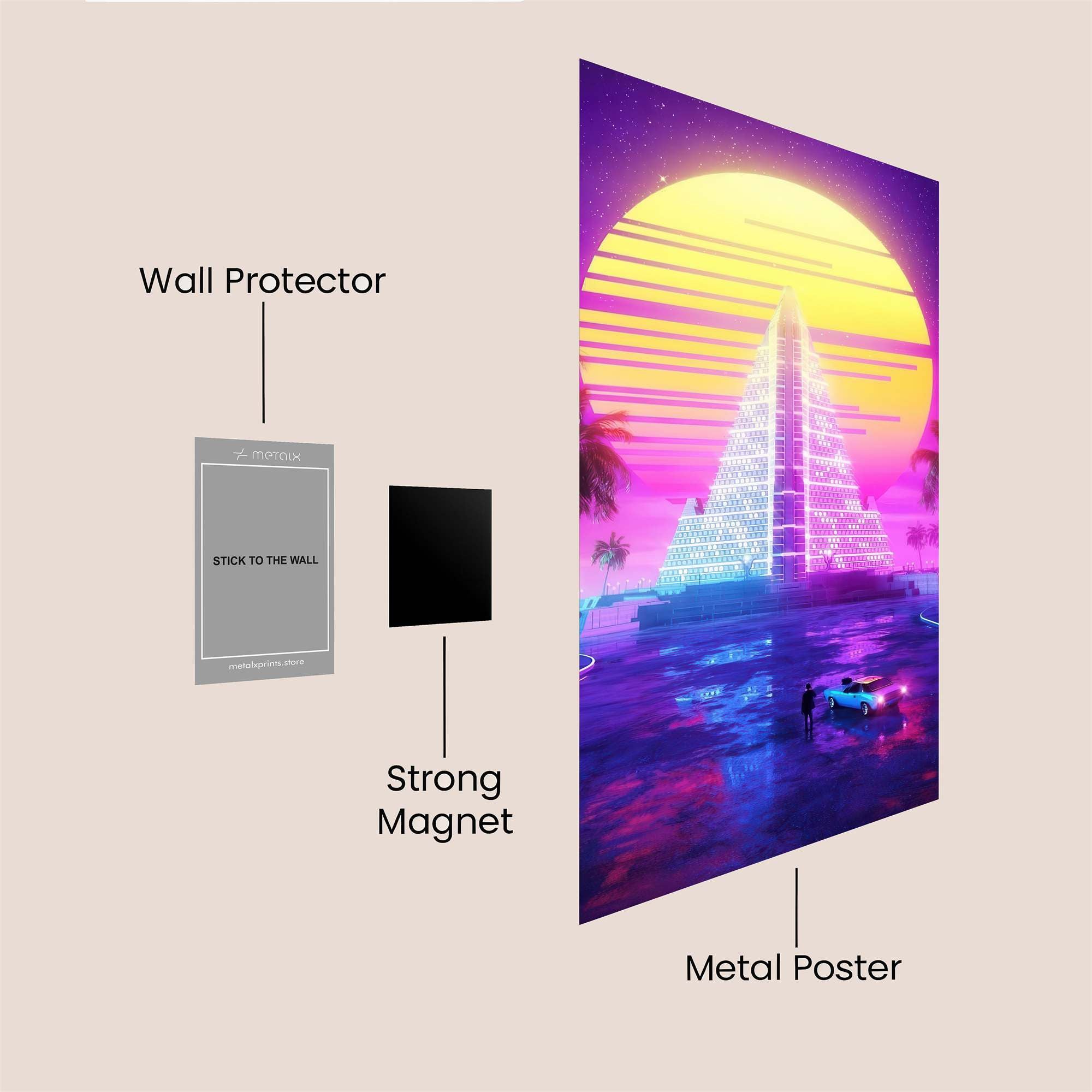Neon Reverie Safe Wall Magnetic / M