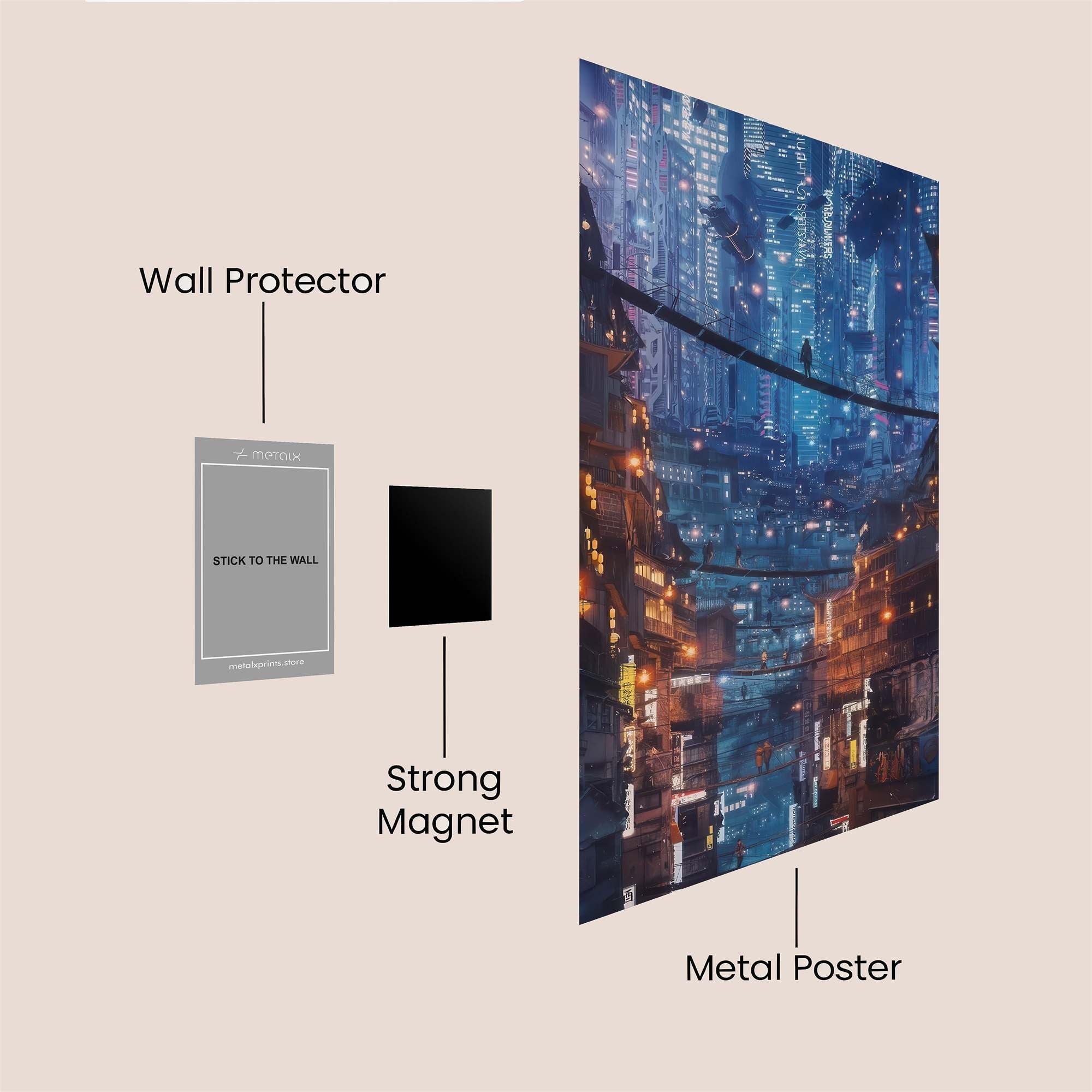 Neon Reverie Safe Wall Magnetic / M