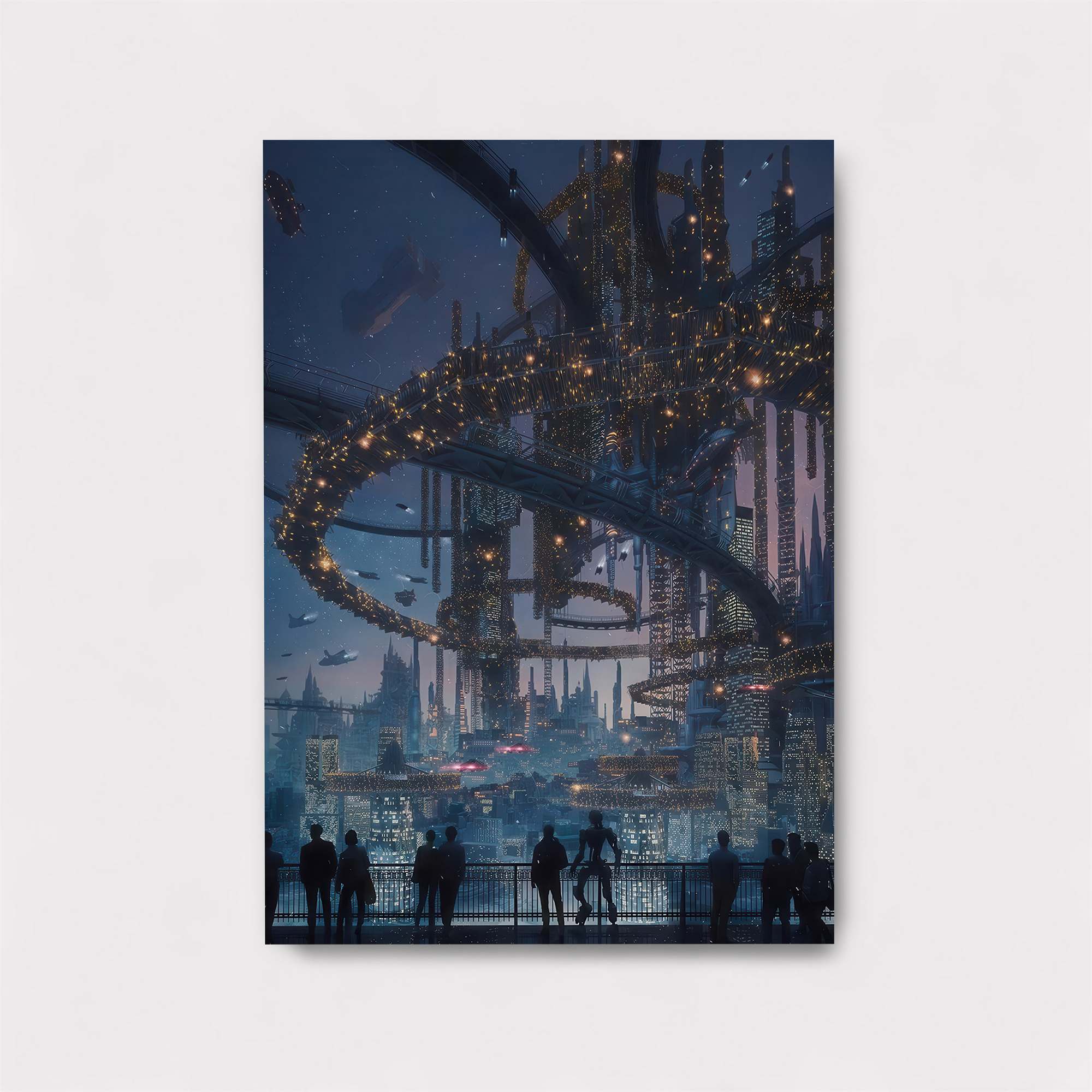 Futuristic Dreamscape Safe Wall Magnetic / M